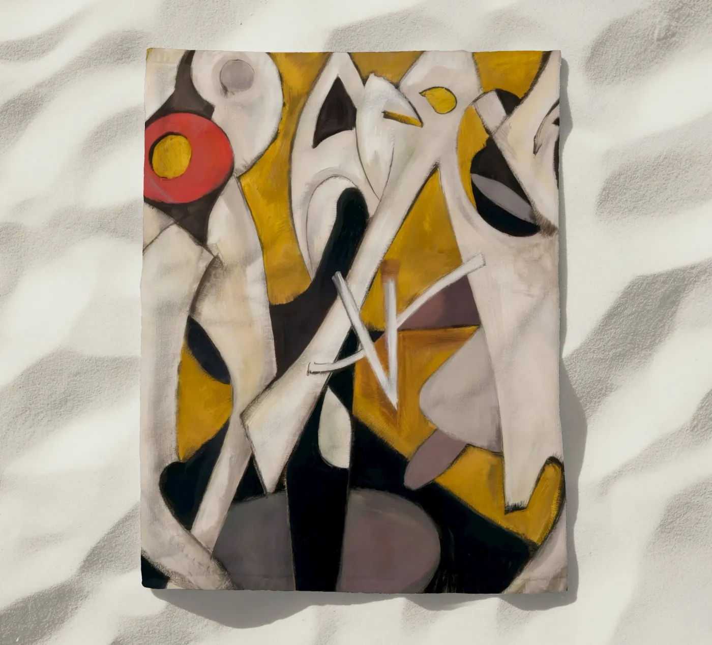 Triangular Pulse Dance beach towel by Obisidian Brush