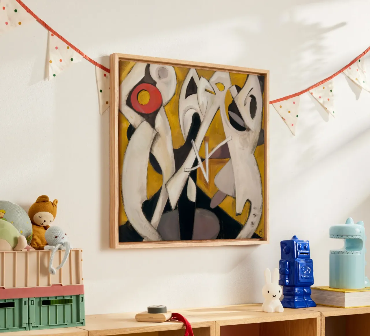 Triangular Pulse Dance canvas by Obisidian Brush