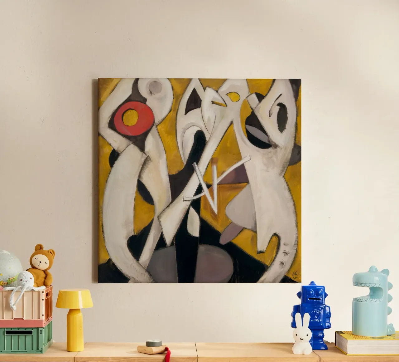 Triangular Pulse Dance canvas by Obisidian Brush