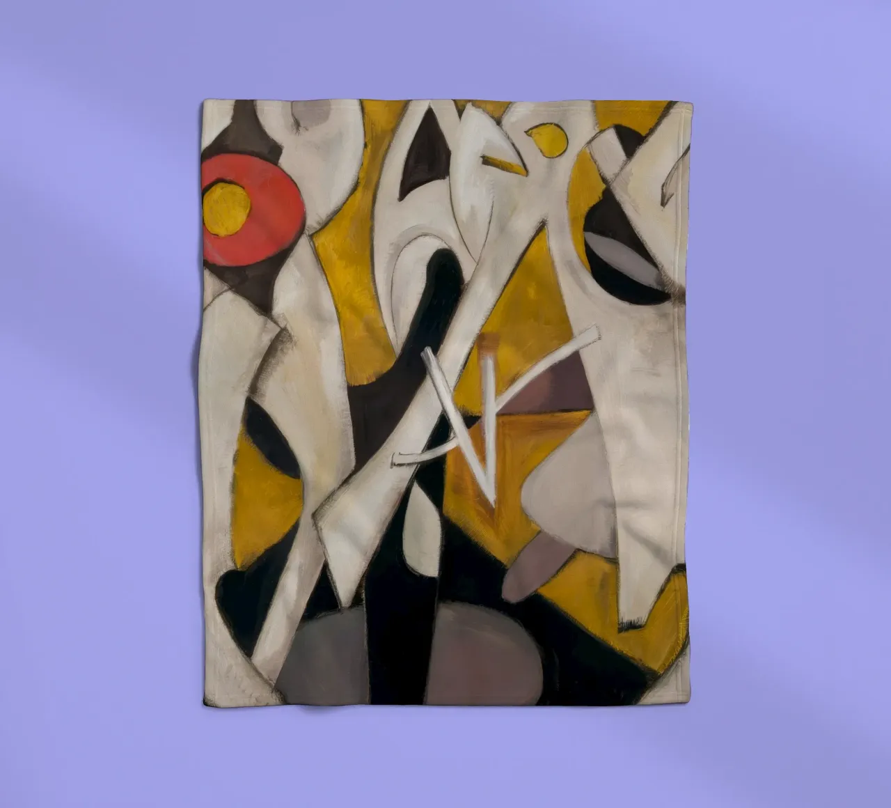 Triangular Pulse Dance fleece blanket by Obisidian Brush