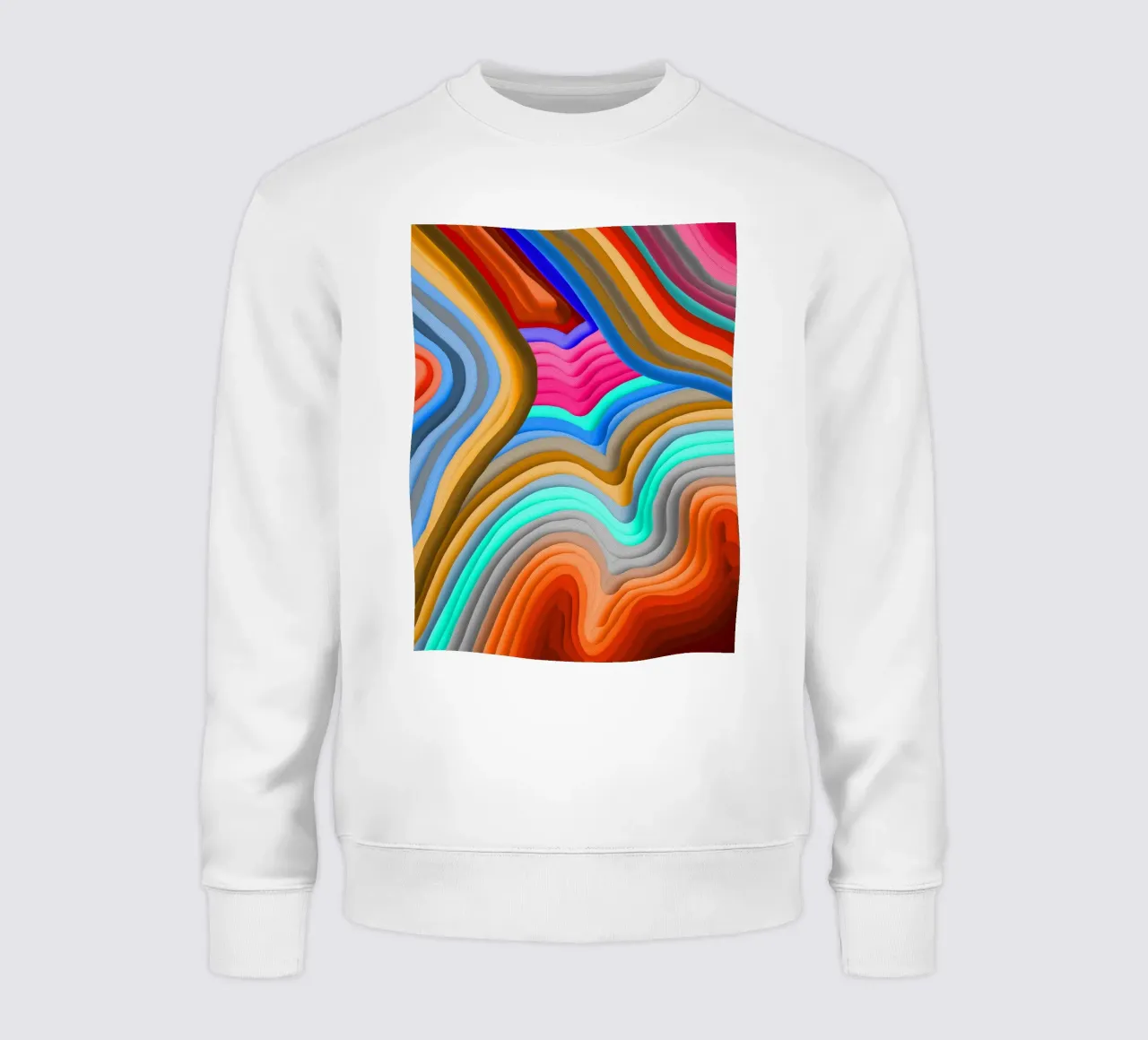 3D Rainbow Gradients Sands colorful abstract felpa da mysteriouscoco