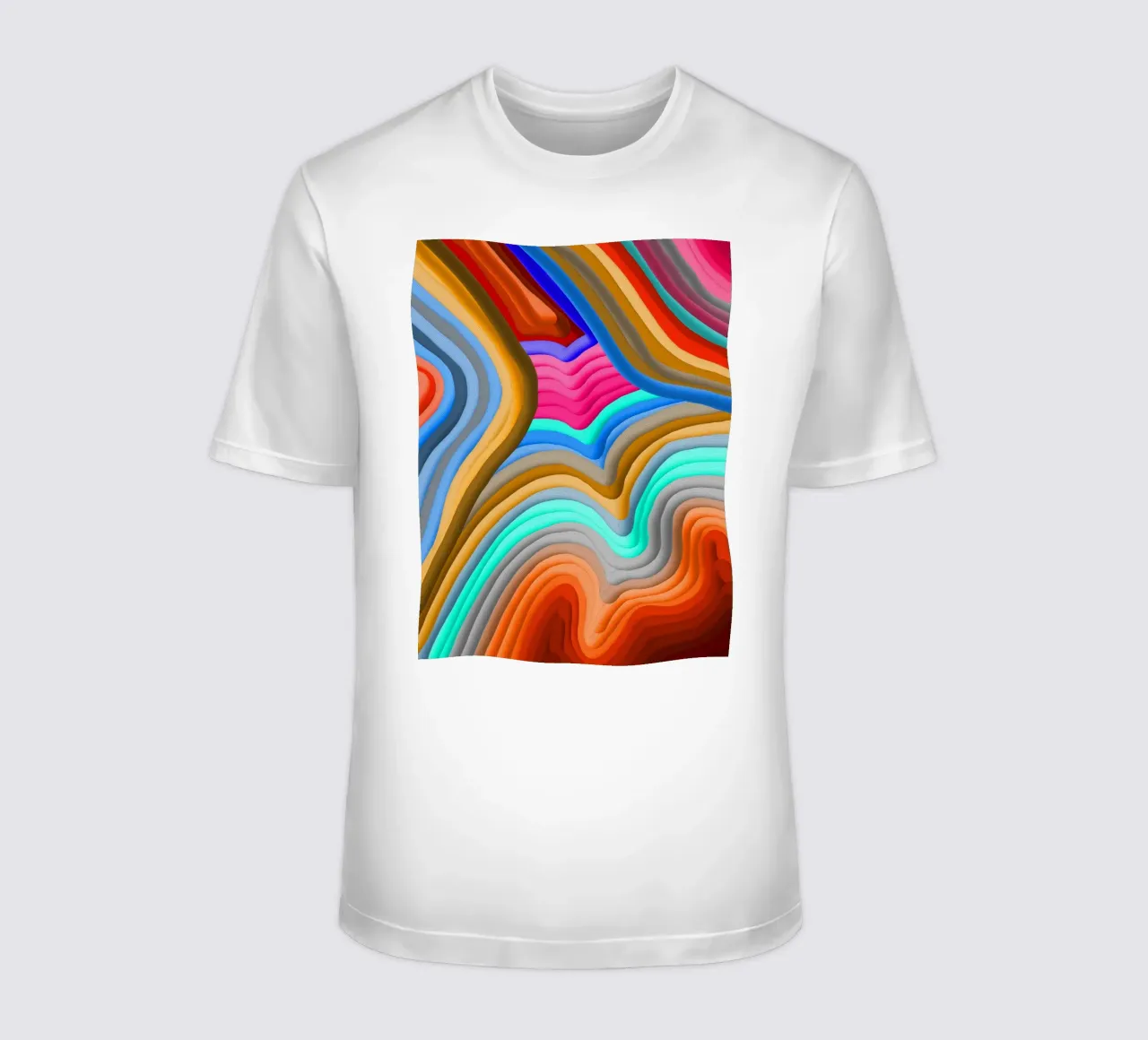 3D Rainbow Gradients Sands colorful abstract t-shirt da mysteriouscoco