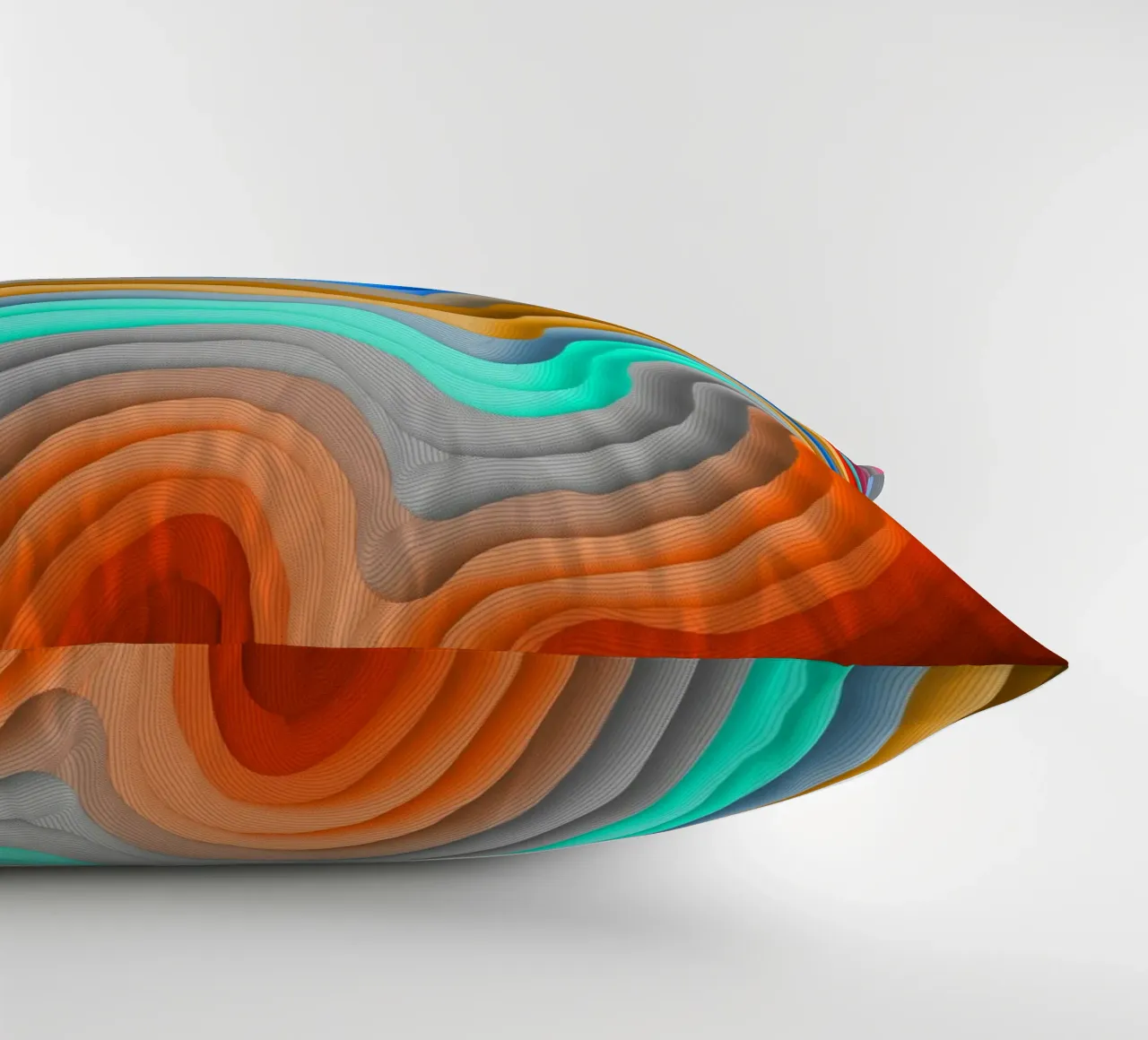 3D Arcobaleno Gradienti Sabbie colorate astratto cuscino da mysteriouscoco