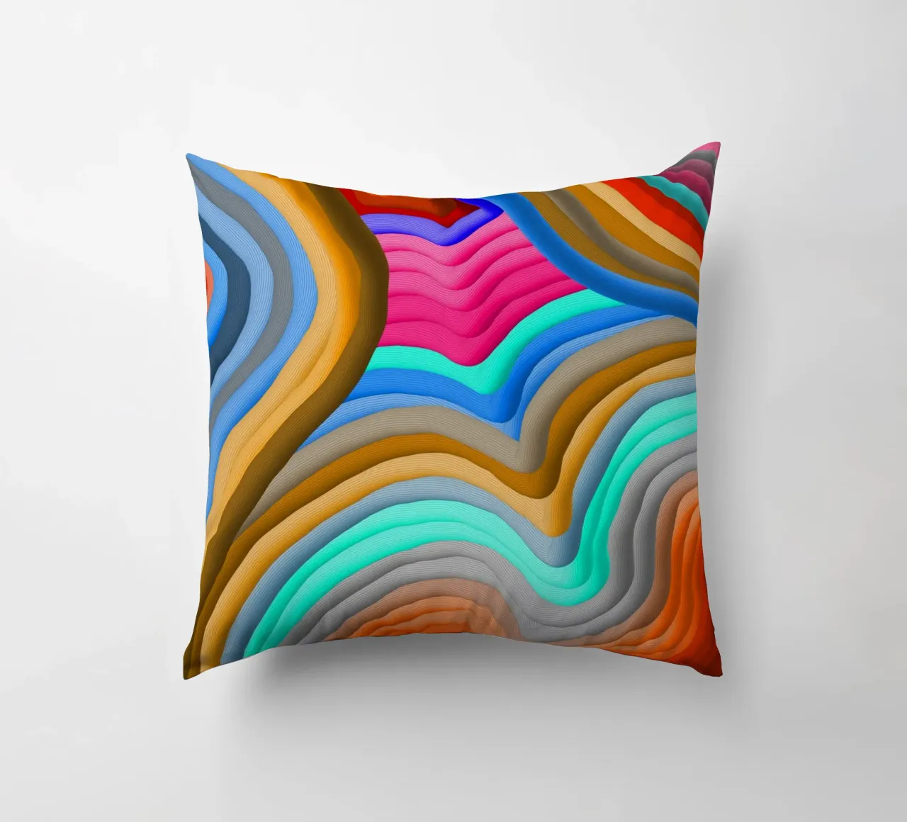 3D Arcobaleno Gradienti Sabbie colorate astratto cuscino da mysteriouscoco