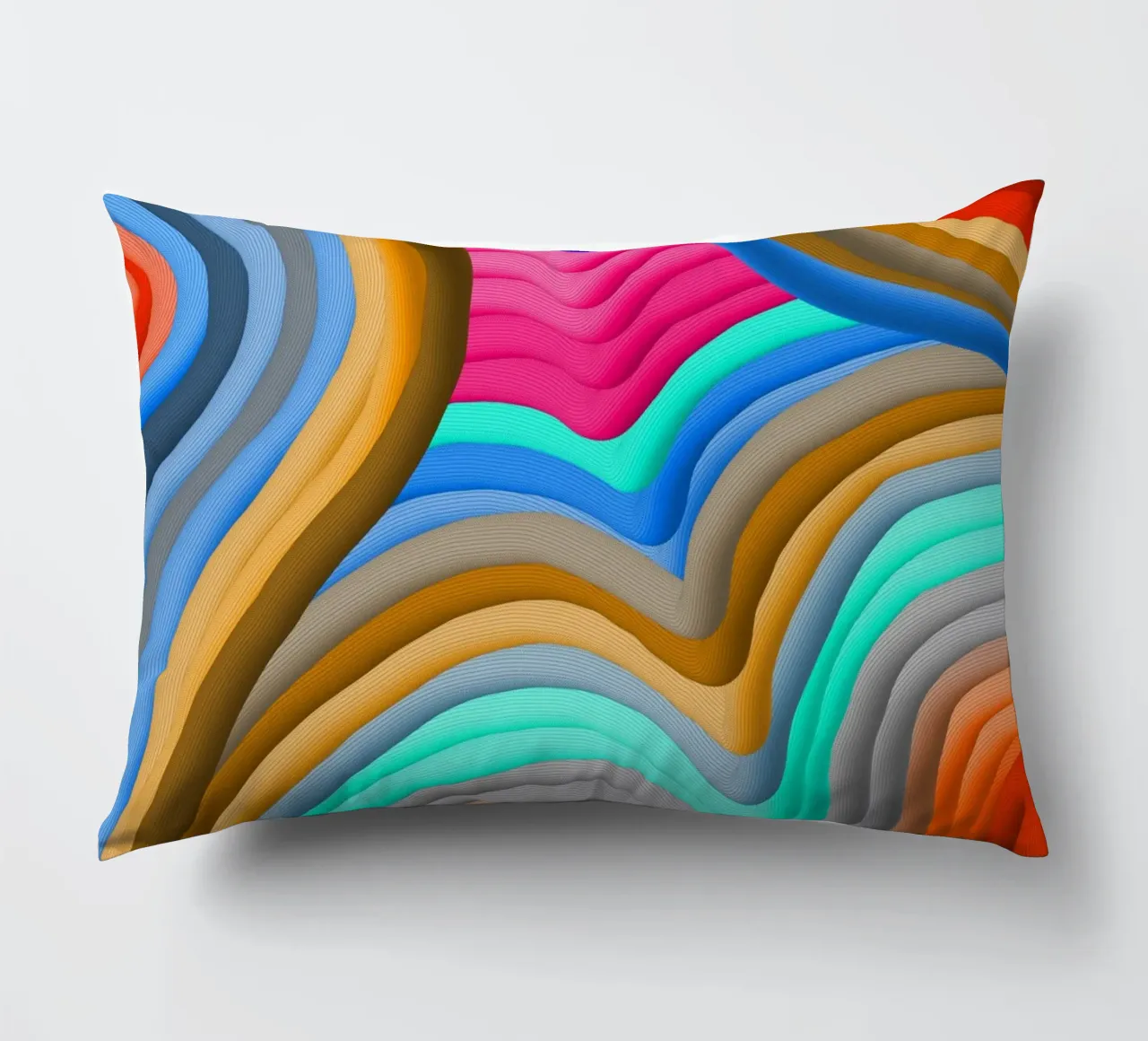 3D Arcobaleno Gradienti Sabbie colorate astratto cuscino da mysteriouscoco