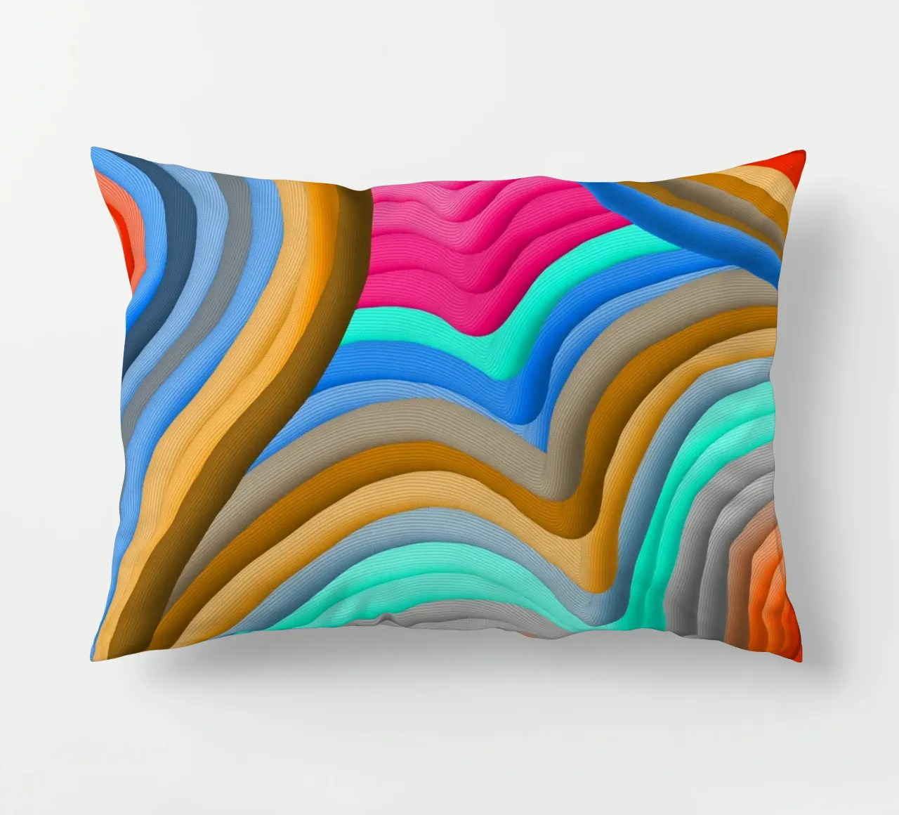 3D Arcobaleno Gradienti Sabbie colorate astratto cuscino da mysteriouscoco