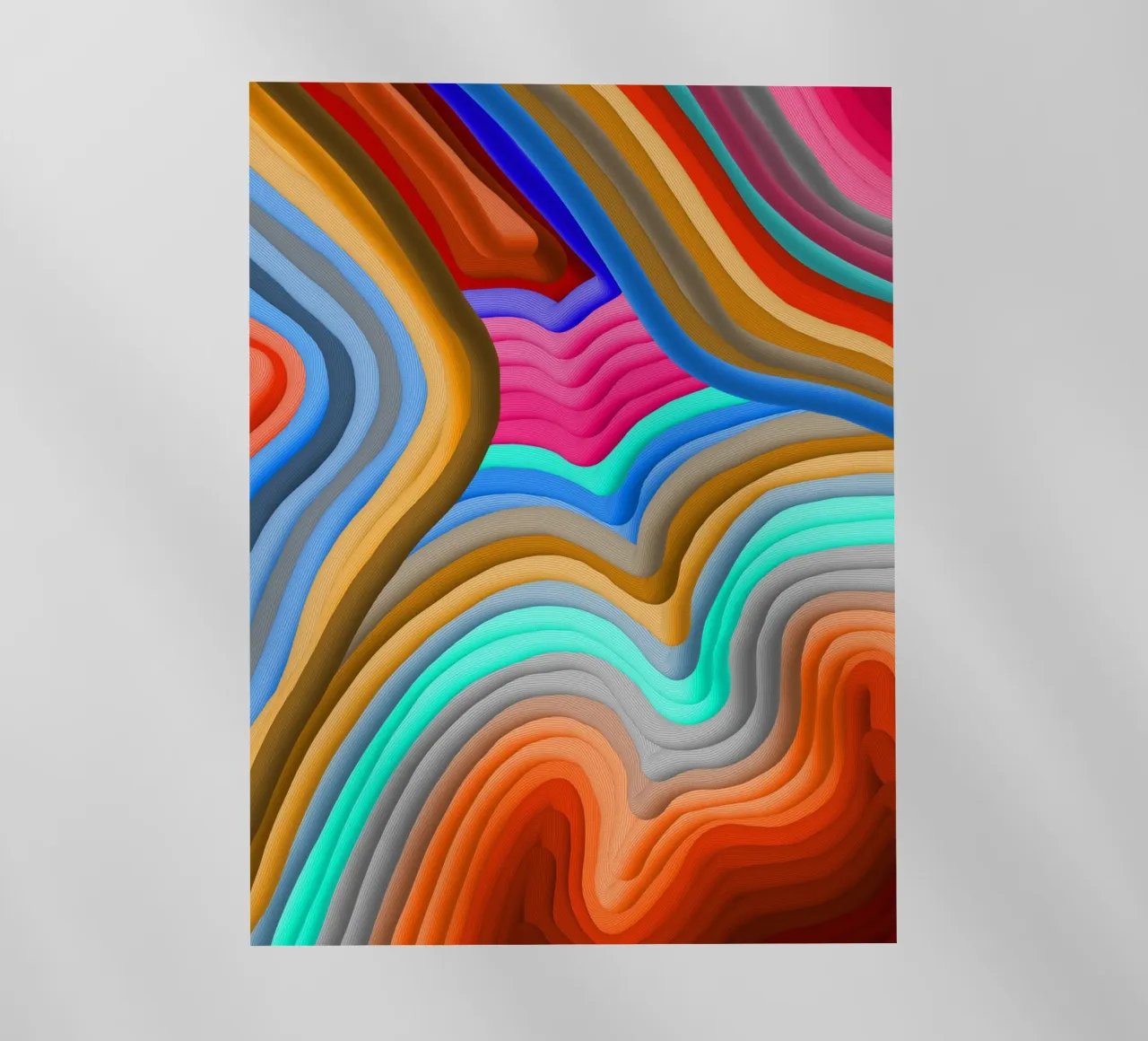 3D Rainbow Gradients Sands colorful abstract pellicola backlit da mysteriouscoco