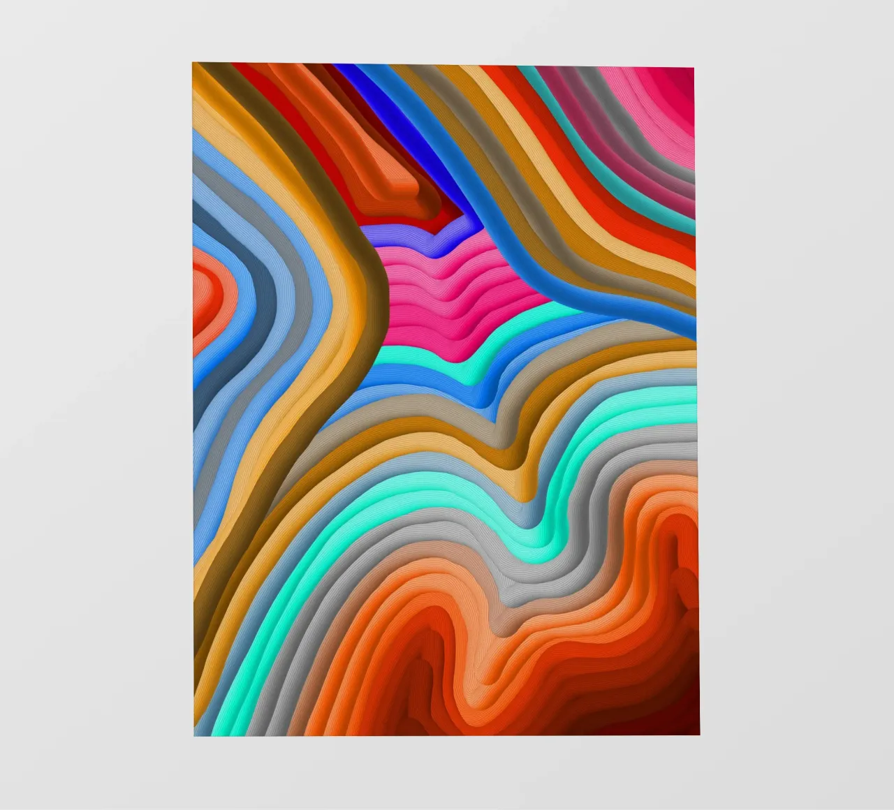 3D Rainbow Gradients Sands colorful abstract pellicola backlit da mysteriouscoco