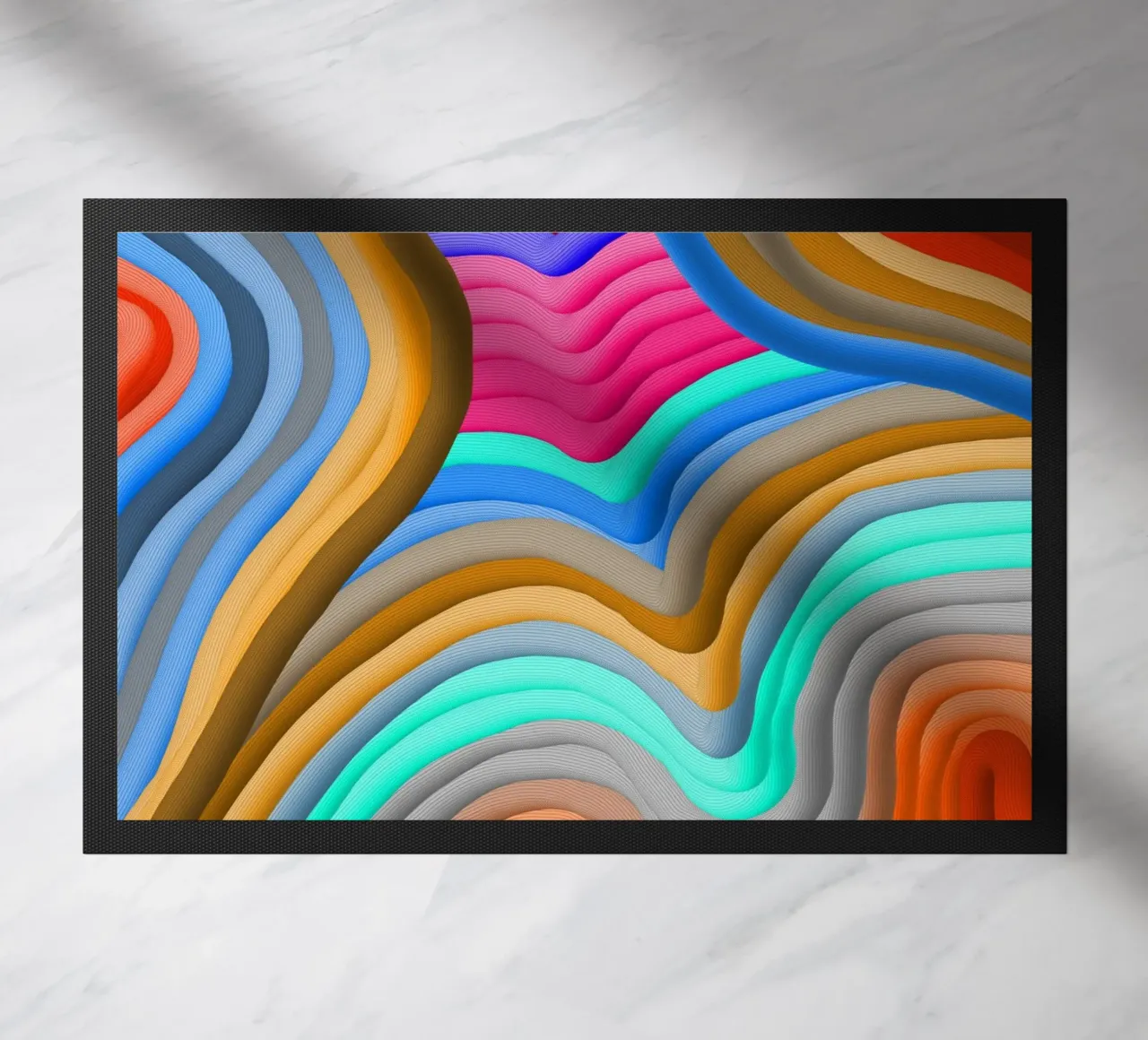 3D Arcobaleno Gradienti Sabbie colorate astratto zerbino da mysteriouscoco