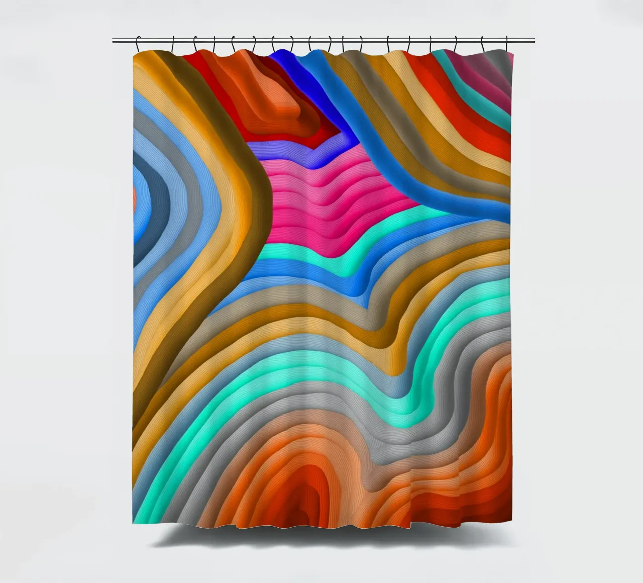 3D Rainbow Gradients Sands colorful abstract tenda da doccia da mysteriouscoco