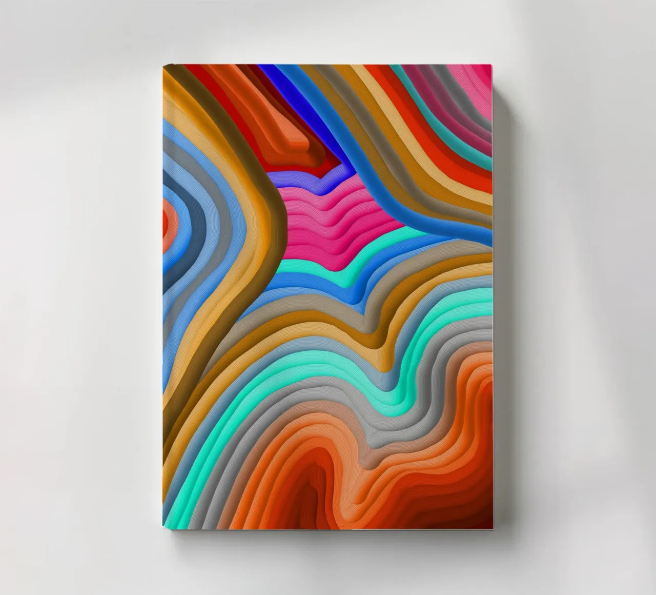 3D Rainbow Gradients Sands colorful abstract carnet de notes de mysteriouscoco