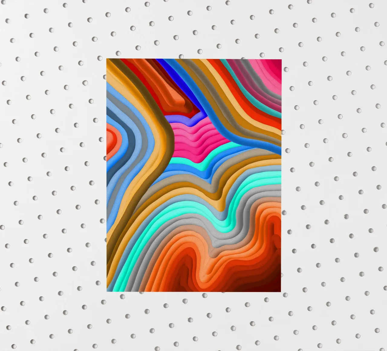3D Rainbow Gradients Sands colorful abstract adesivo da mysteriouscoco