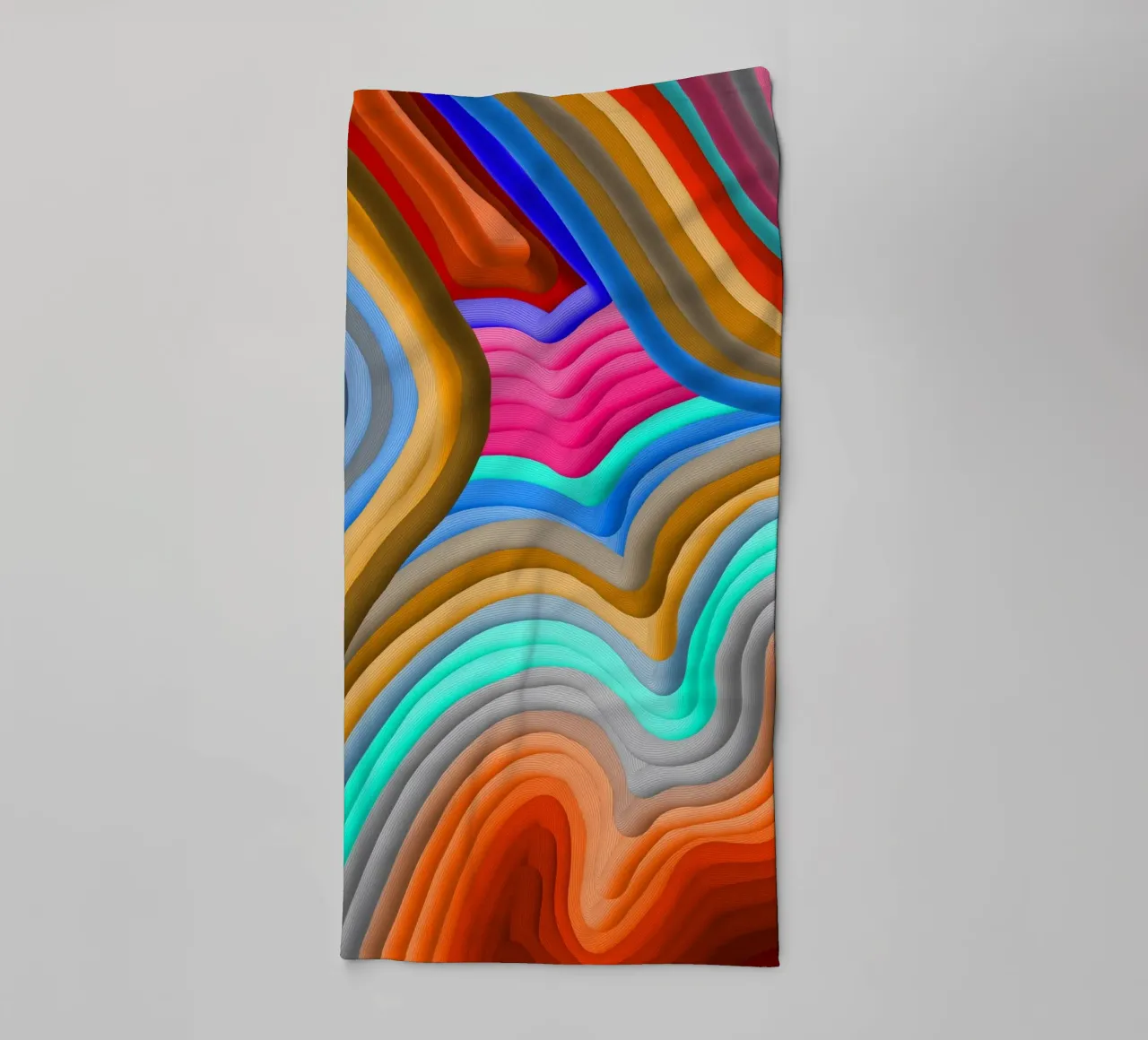 3D Arcobaleno Gradienti Sabbie colorate astratto asciugamano da bagno da mysteriouscoco