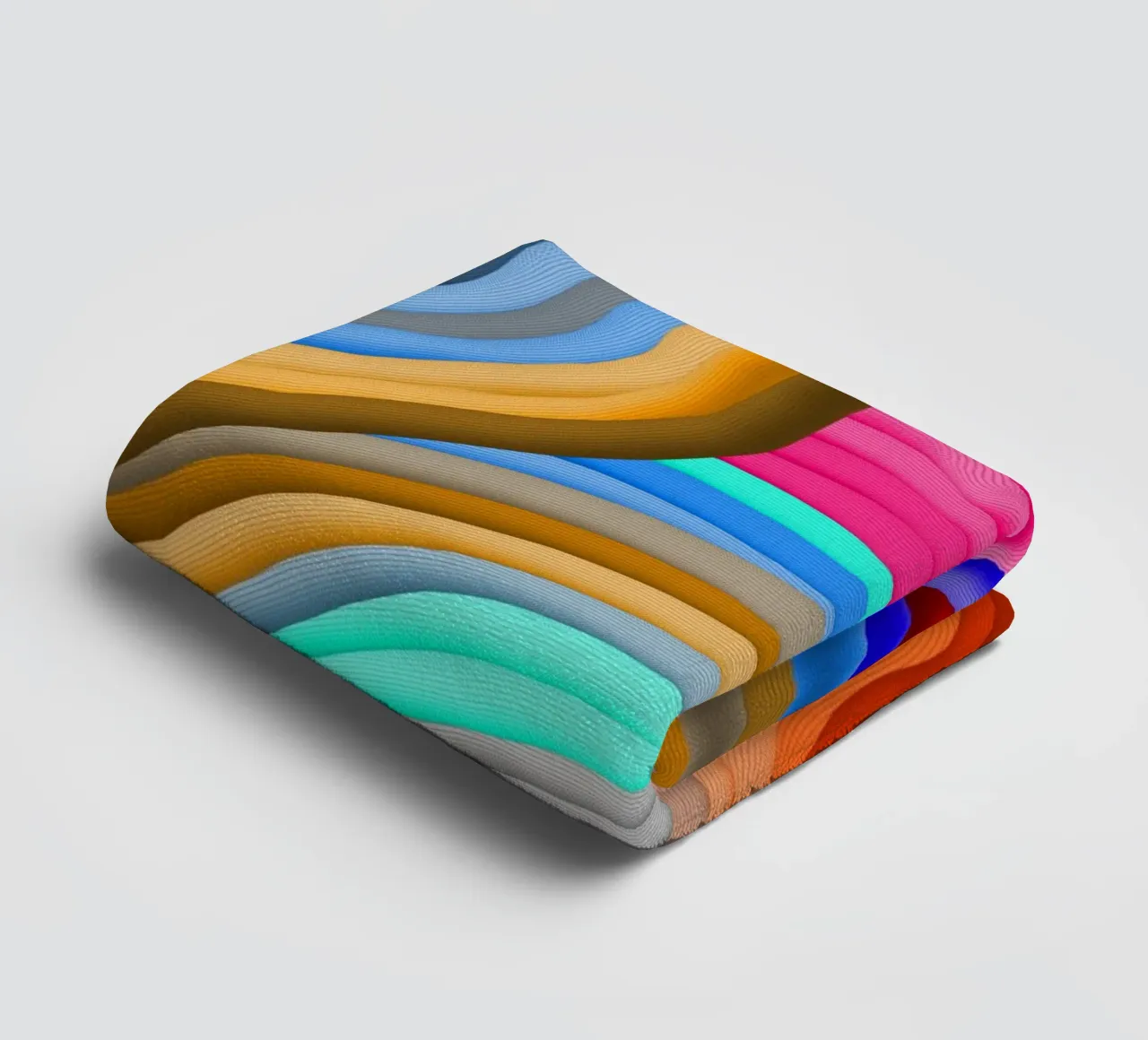 3D Arcobaleno Gradienti Sabbie colorate astratto asciugamano da bagno da mysteriouscoco