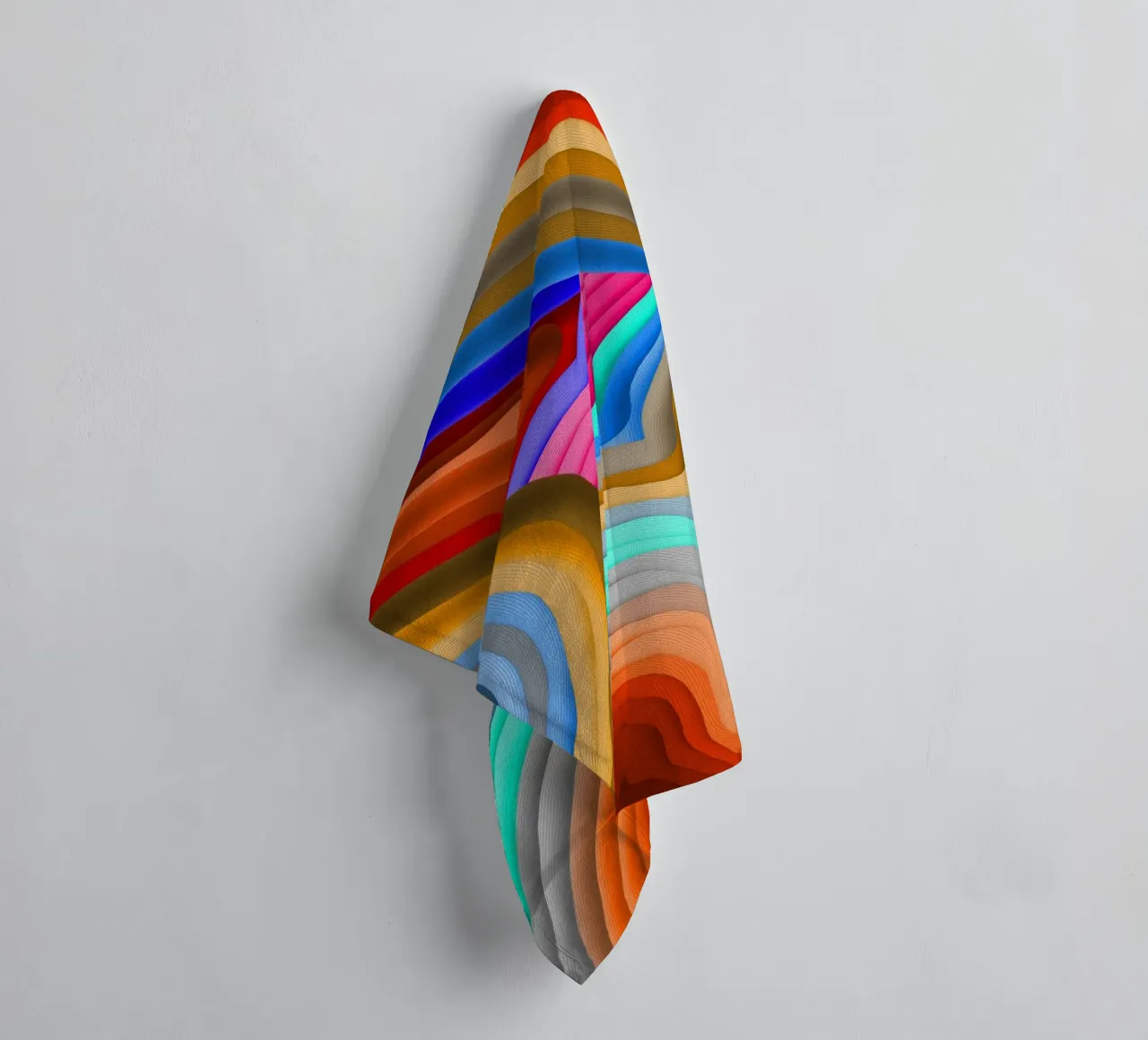 3D Rainbow Gradients Sands colorful abstract asciugamano da bagno da mysteriouscoco
