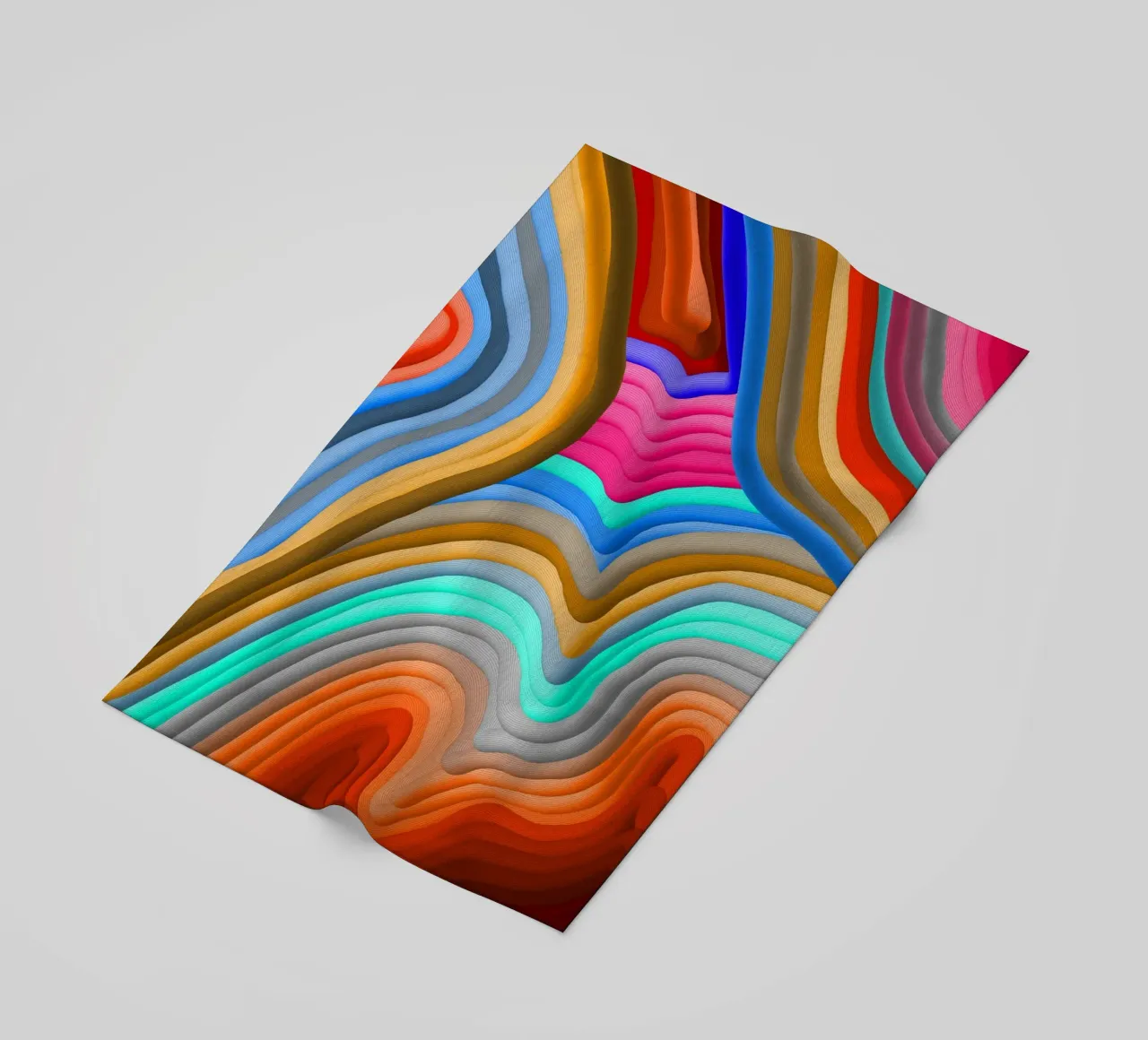 3D Rainbow Gradients Sands colorful abstract telo mare da mysteriouscoco