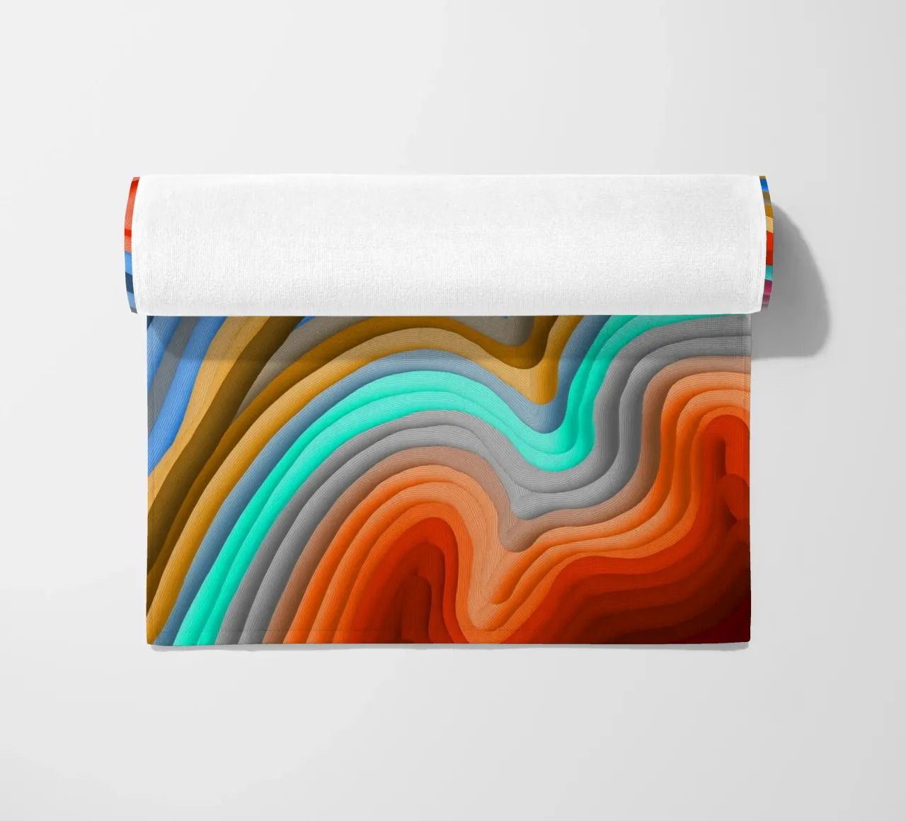 3D Rainbow Gradients Sands colorful abstract telo mare da mysteriouscoco