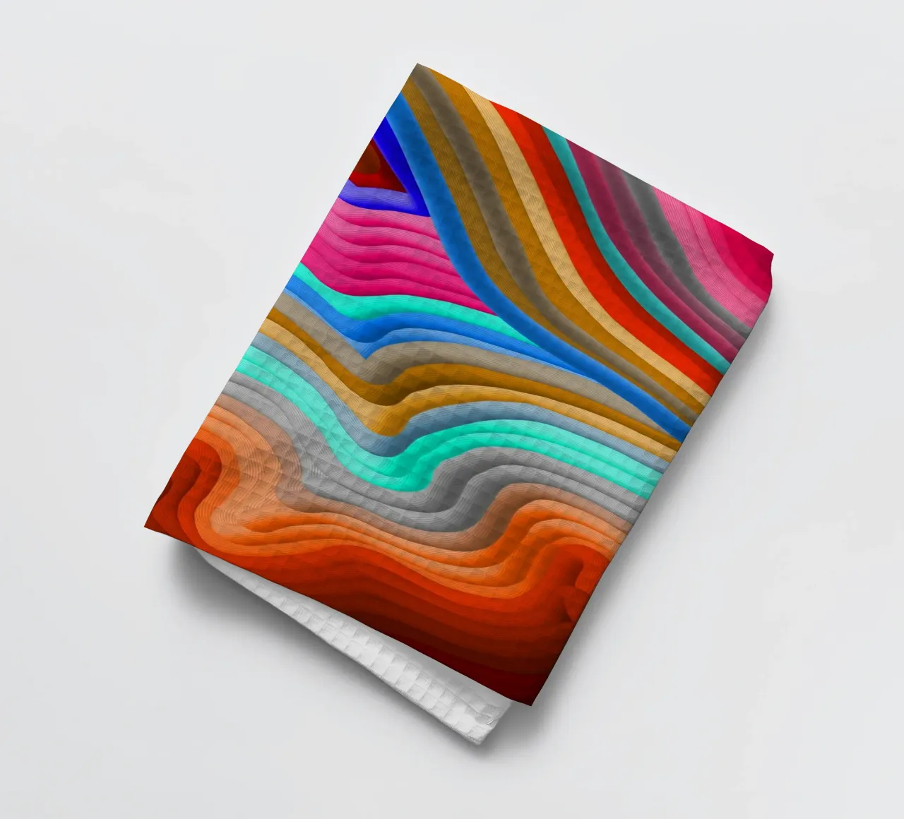 3D Arcobaleno Gradienti Sabbie colorate astratto canovaccio da cucina da mysteriouscoco