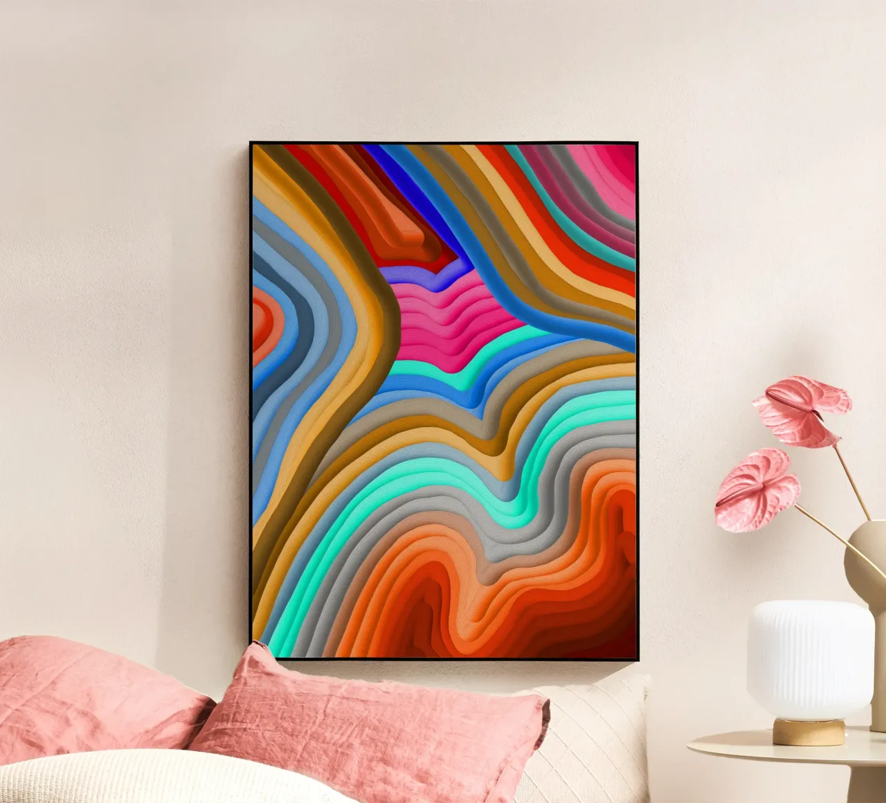 3D Arcobaleno Gradienti Sabbie colorate astratto plexiglass da mysteriouscoco