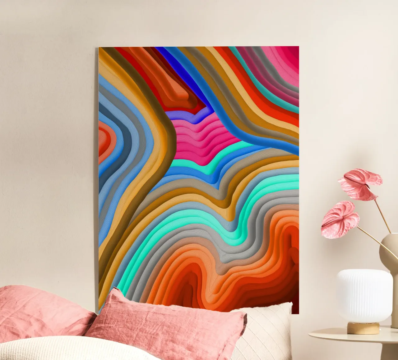 3D Arcobaleno Gradienti Sabbie colorate astratto plexiglass da mysteriouscoco