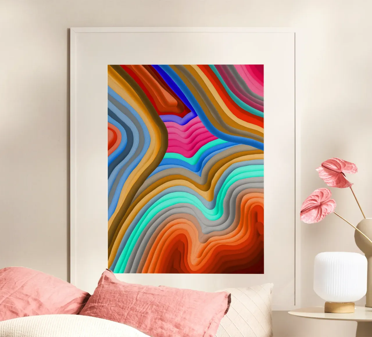 3D Arcobaleno Gradienti Sabbie colorate astratto carta hahnemühle da mysteriouscoco