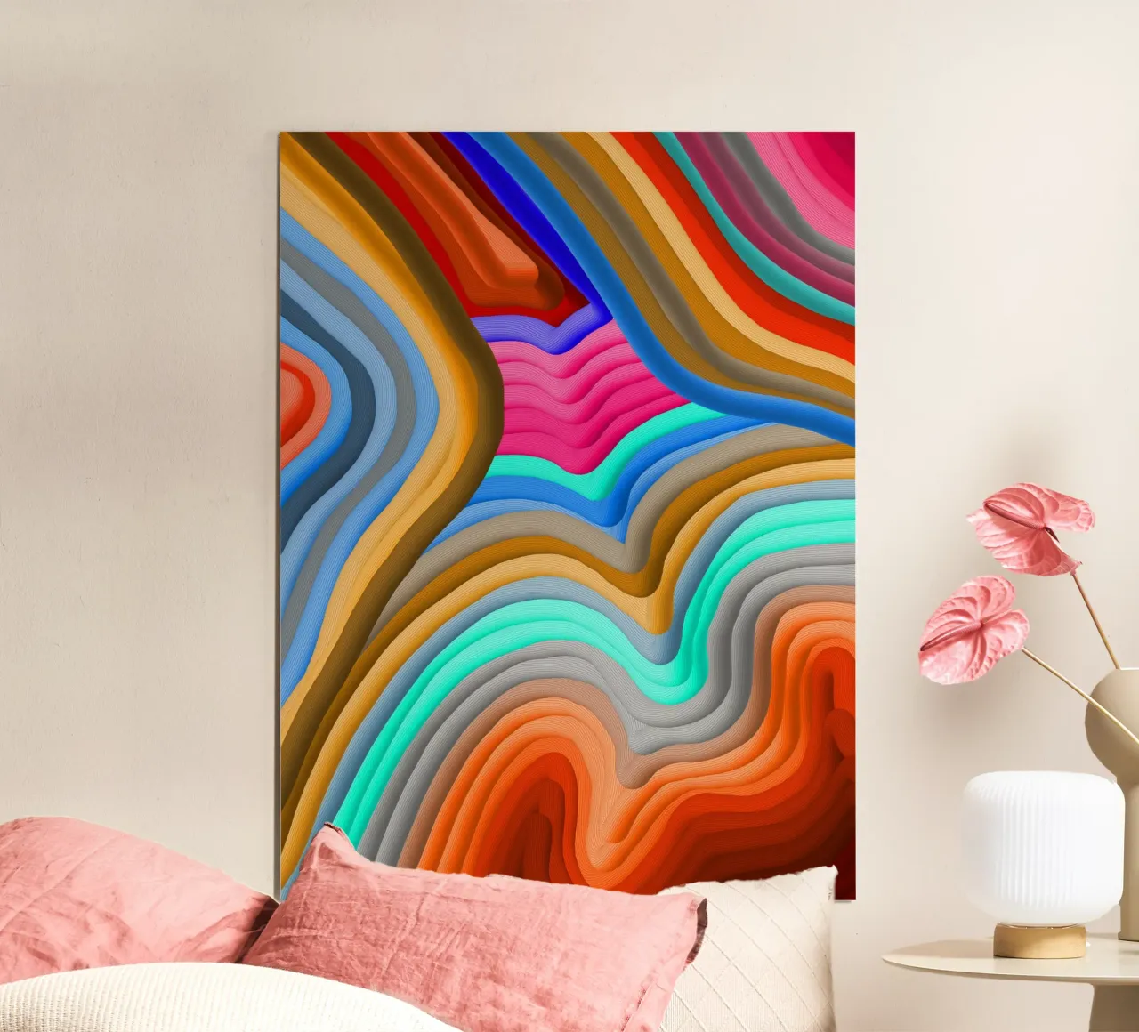 3D Arcobaleno Gradienti Sabbie colorate astratto carta hahnemühle da mysteriouscoco