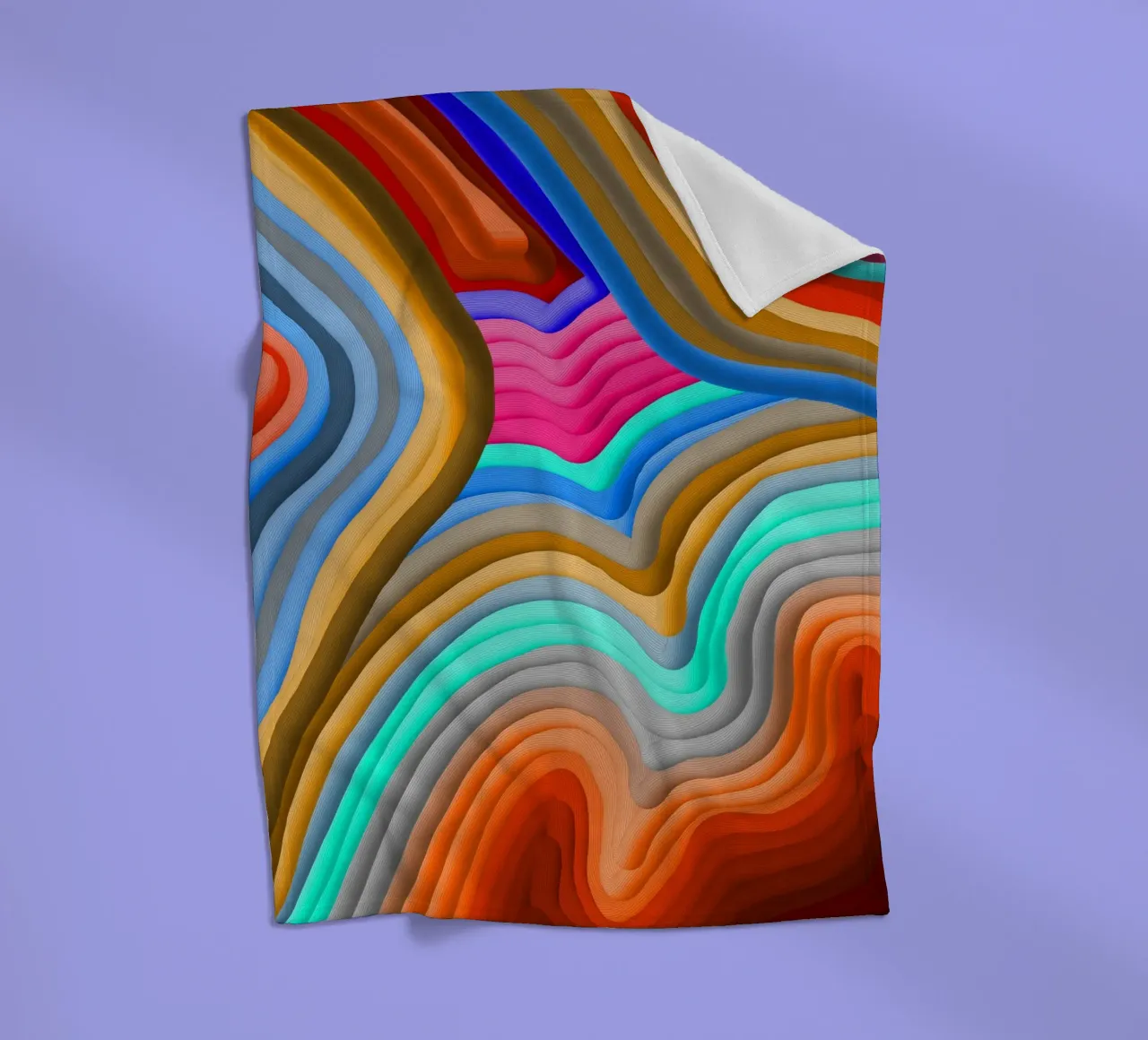 3D Rainbow Gradients Sands colorful abstract coperta in pile da mysteriouscoco