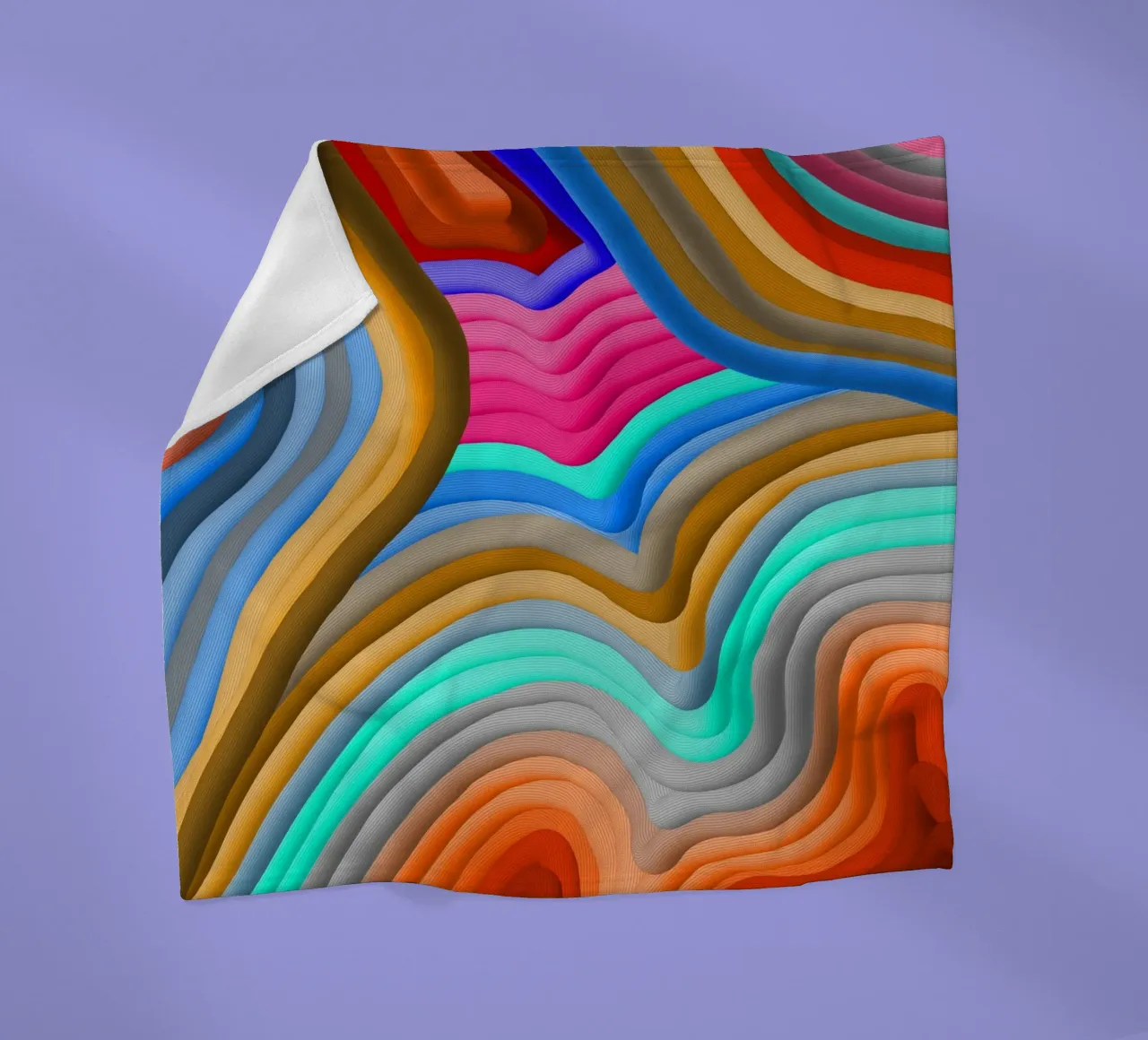 3D Rainbow Gradients Sands colorful abstract coperta in pile da mysteriouscoco