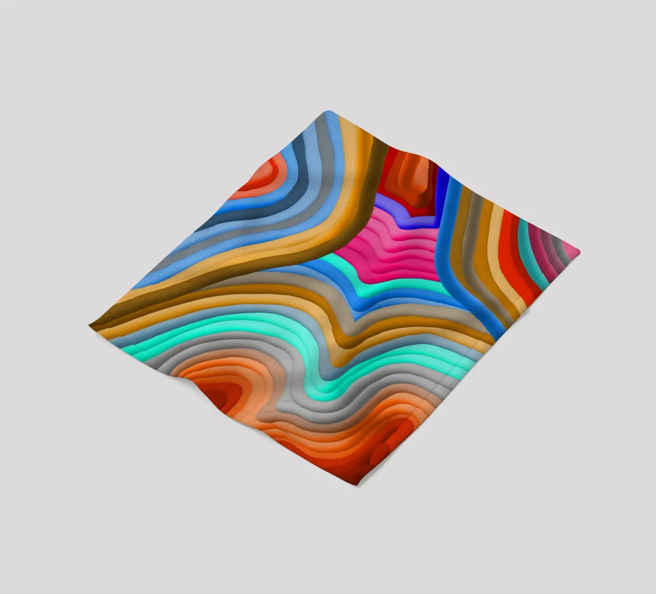 3D Rainbow Gradients Sands colorful abstract coperta in pile da mysteriouscoco