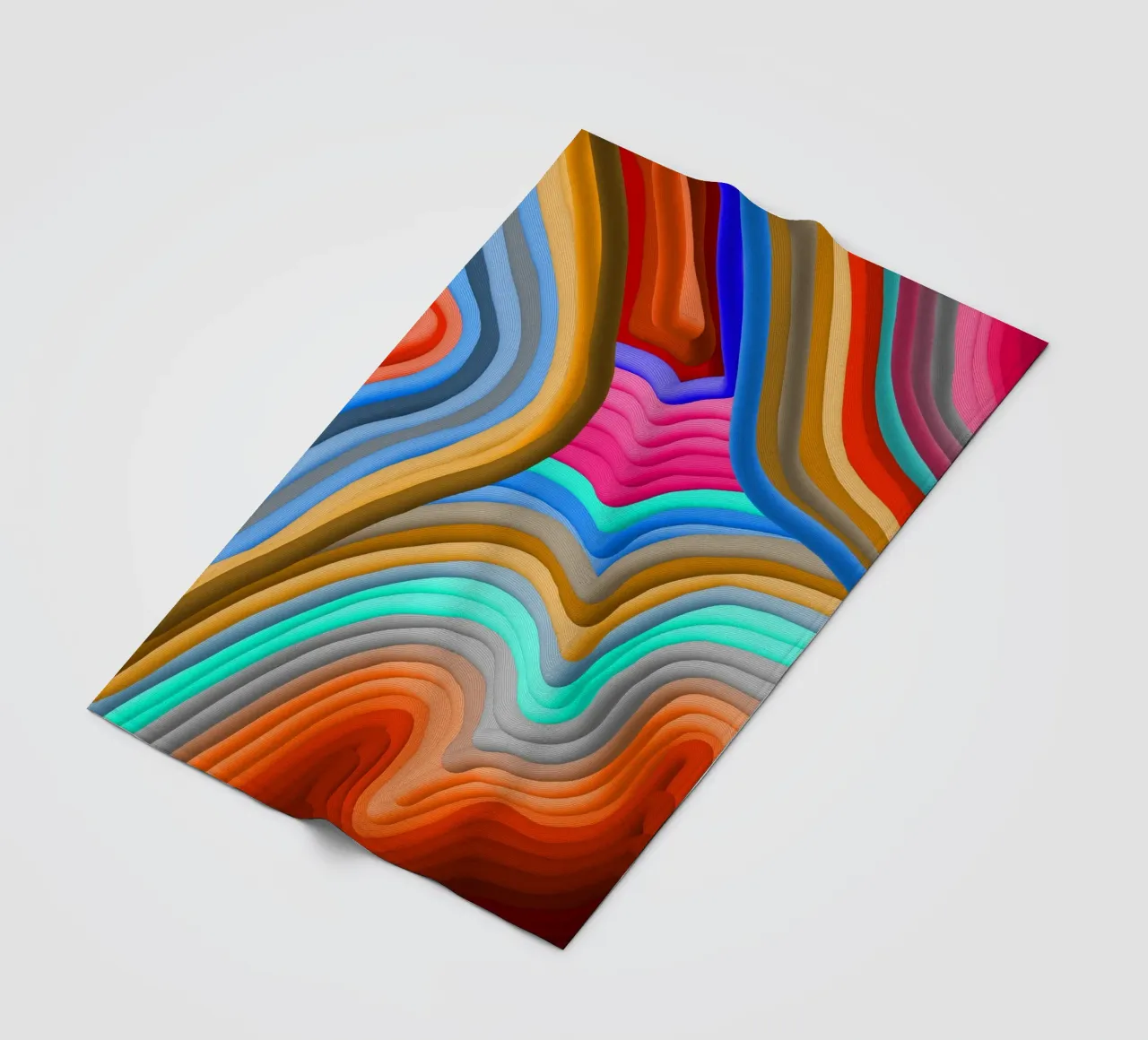 3D Rainbow Gradients Sands colorful abstract coperta in pile da mysteriouscoco