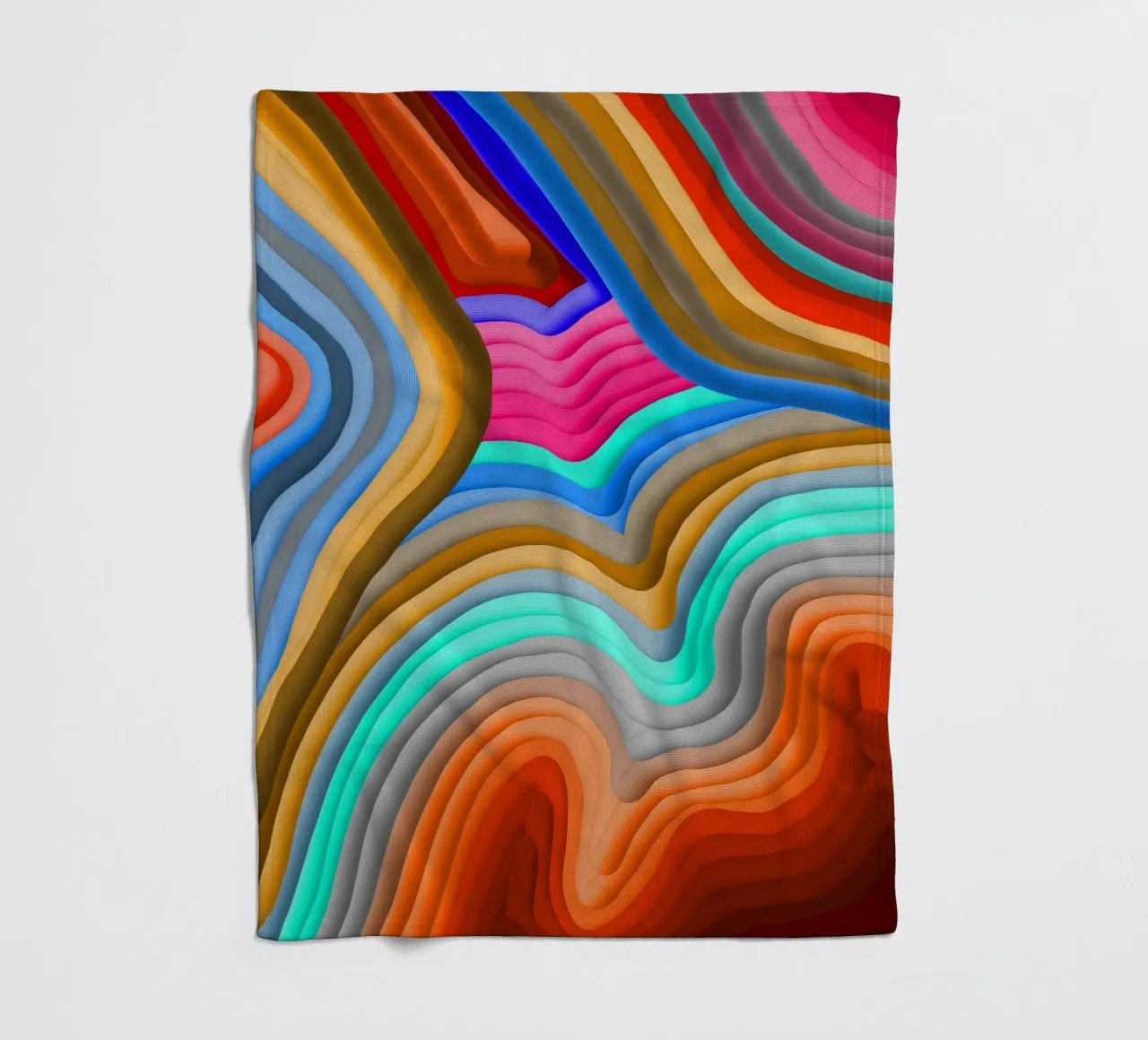 3D Rainbow Gradients Sands colorful abstract coperta in pile da mysteriouscoco