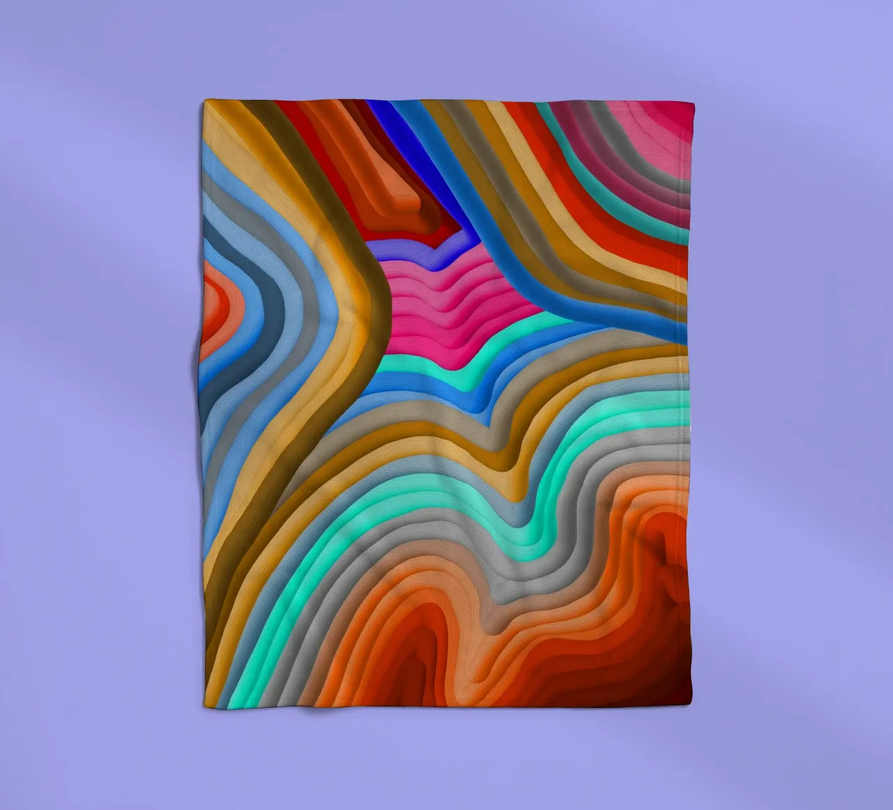 3D Rainbow Gradients Sands colorful abstract coperta in pile da mysteriouscoco