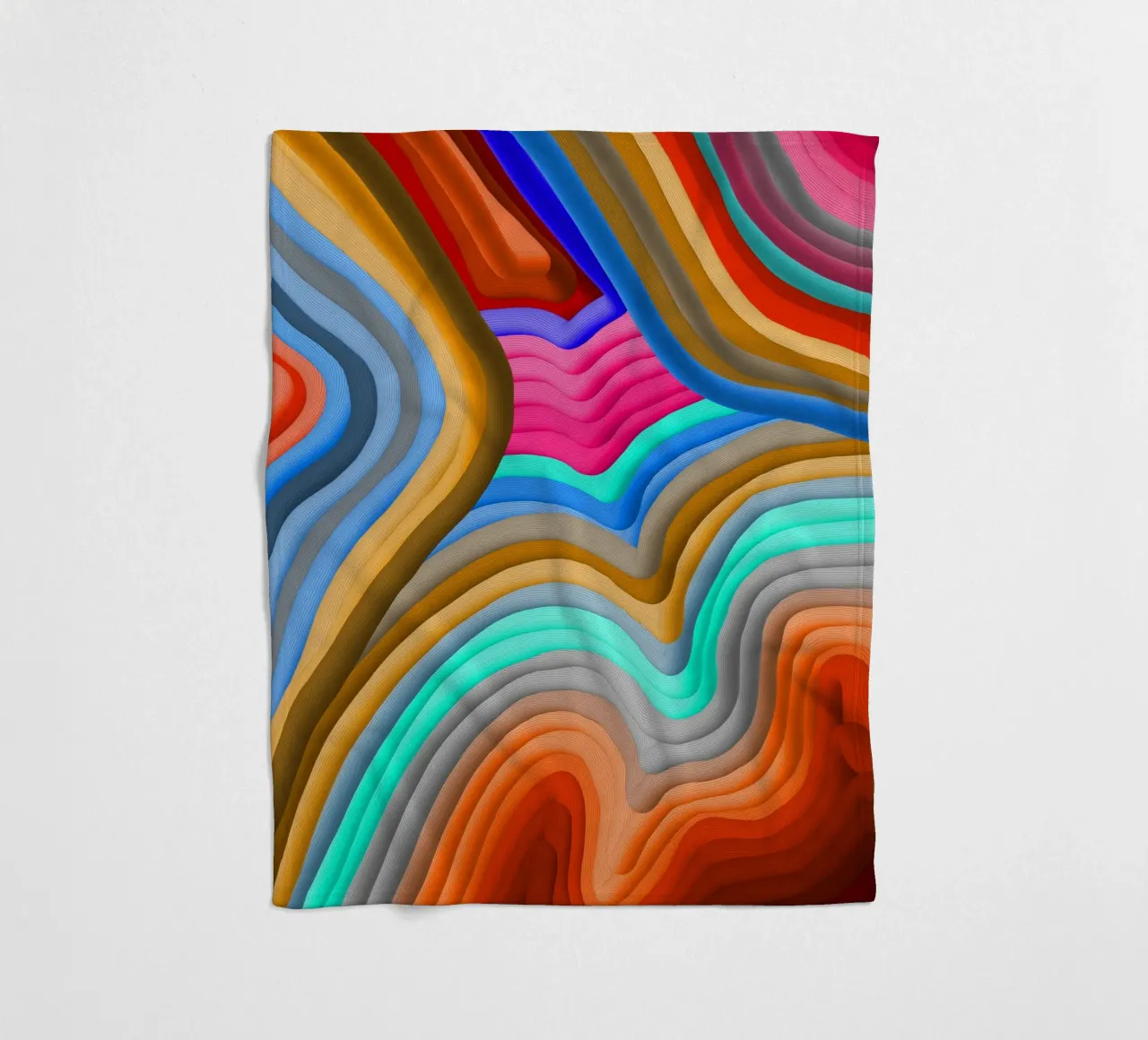 3D Rainbow Gradients Sands colorful abstract coperta in pile da mysteriouscoco