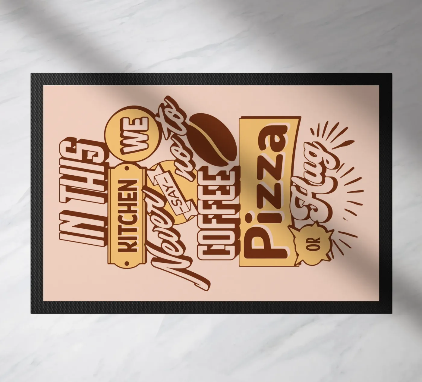 Kitchen Quote doormat by Gunawan Rb