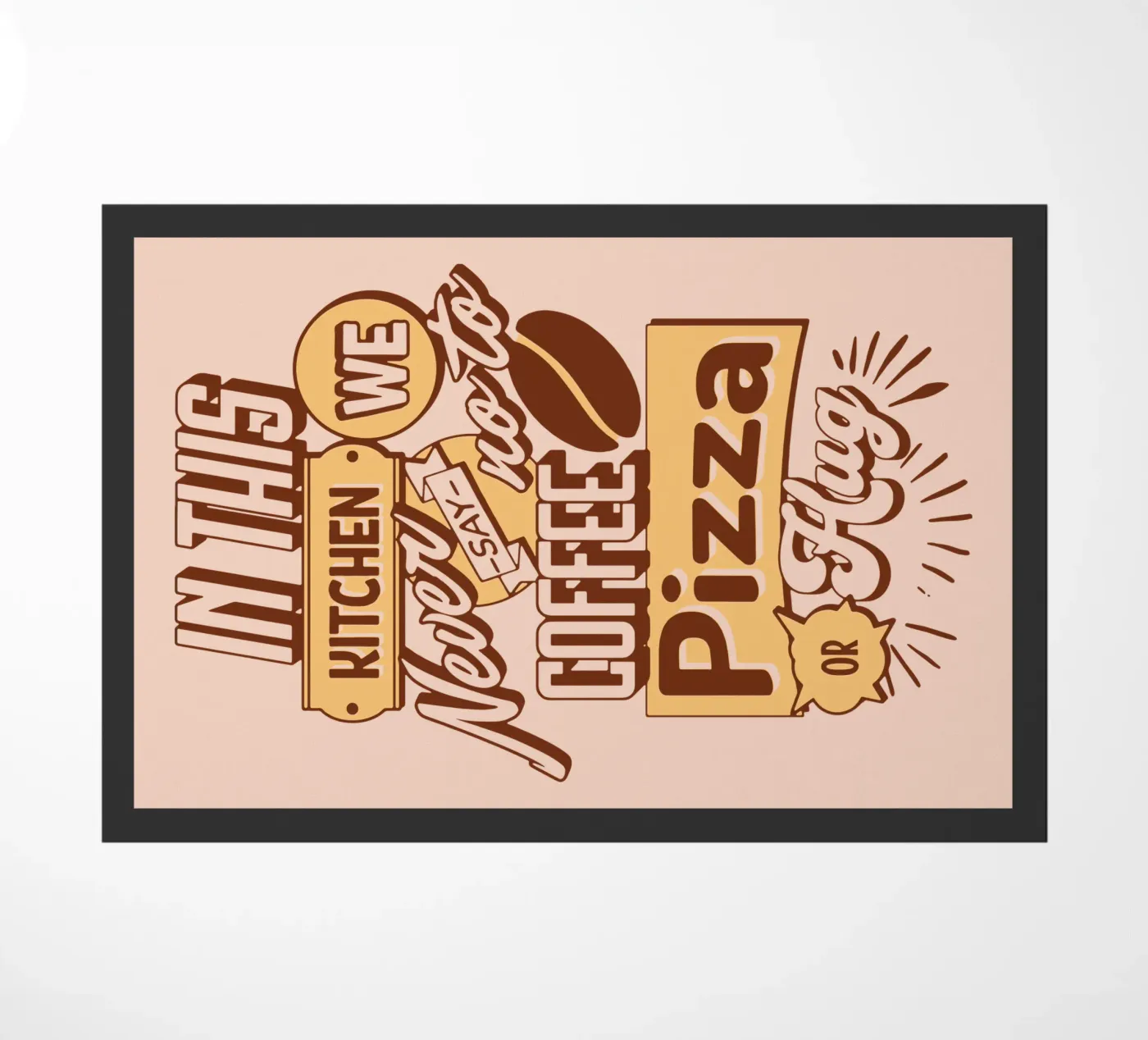 Kitchen Quote doormat by Gunawan Rb