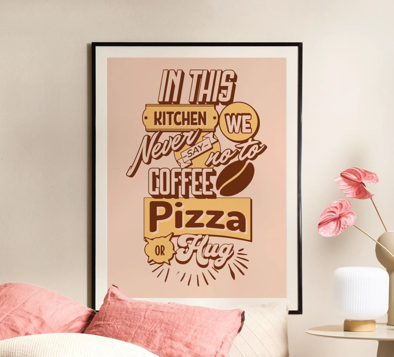 Kitchen Quote Poster von Gunawan Rb