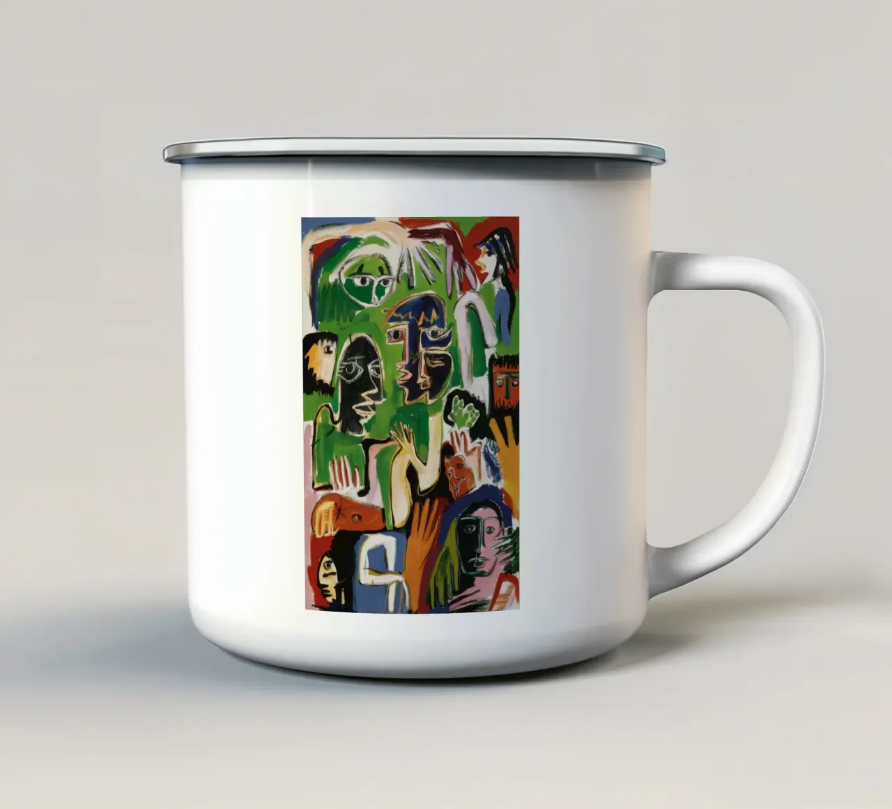 Aumento del rumore di smeraldo tazza in smalto da Obisidian Brush