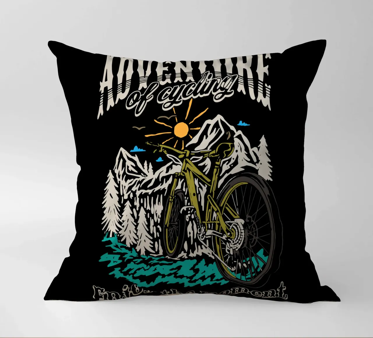 Avventura in bicicletta cuscino da Gunawan Rb