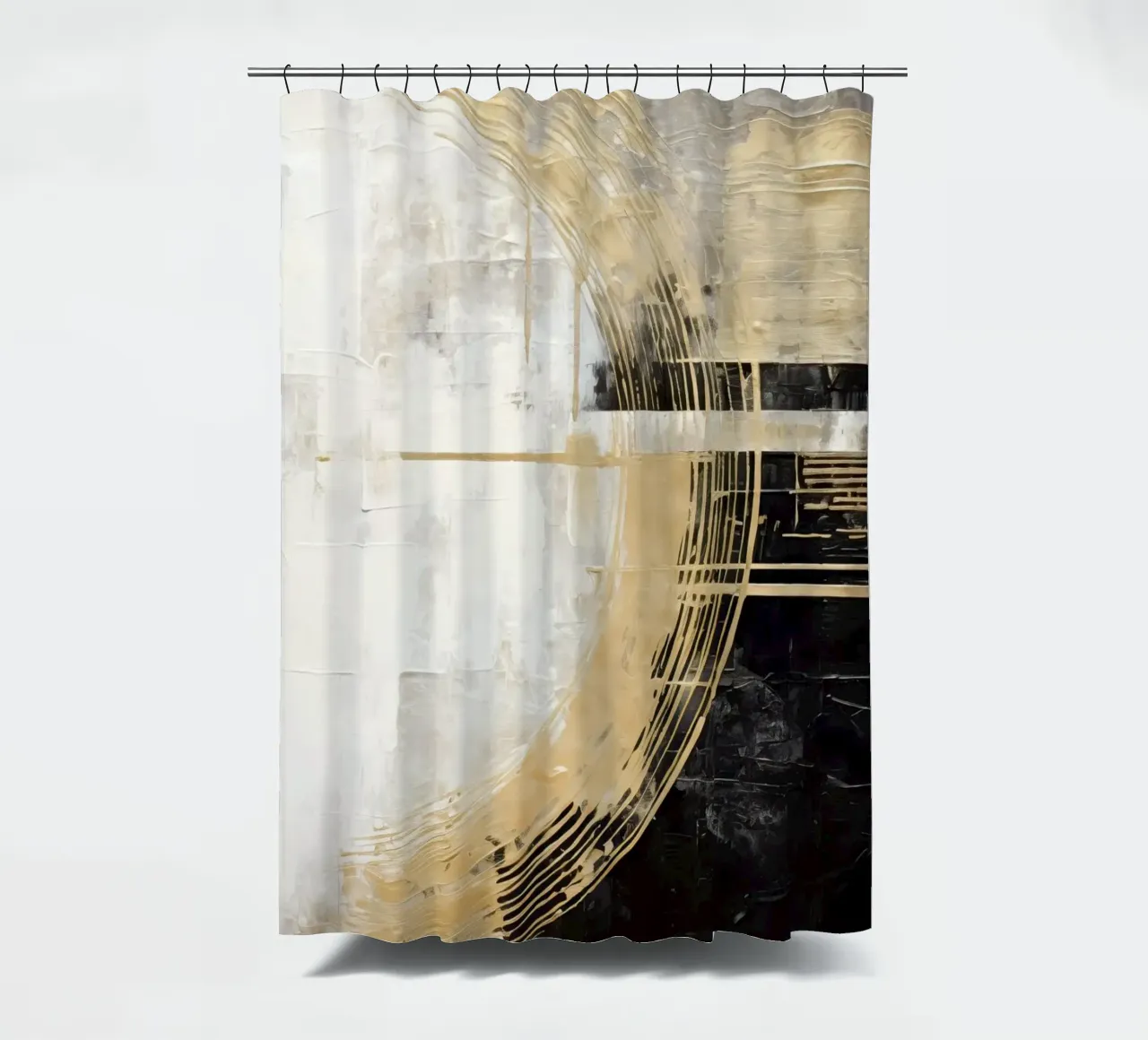 ABSTRAKTE KUNST Echo des Universums Duschvorhang von Melanie Viola