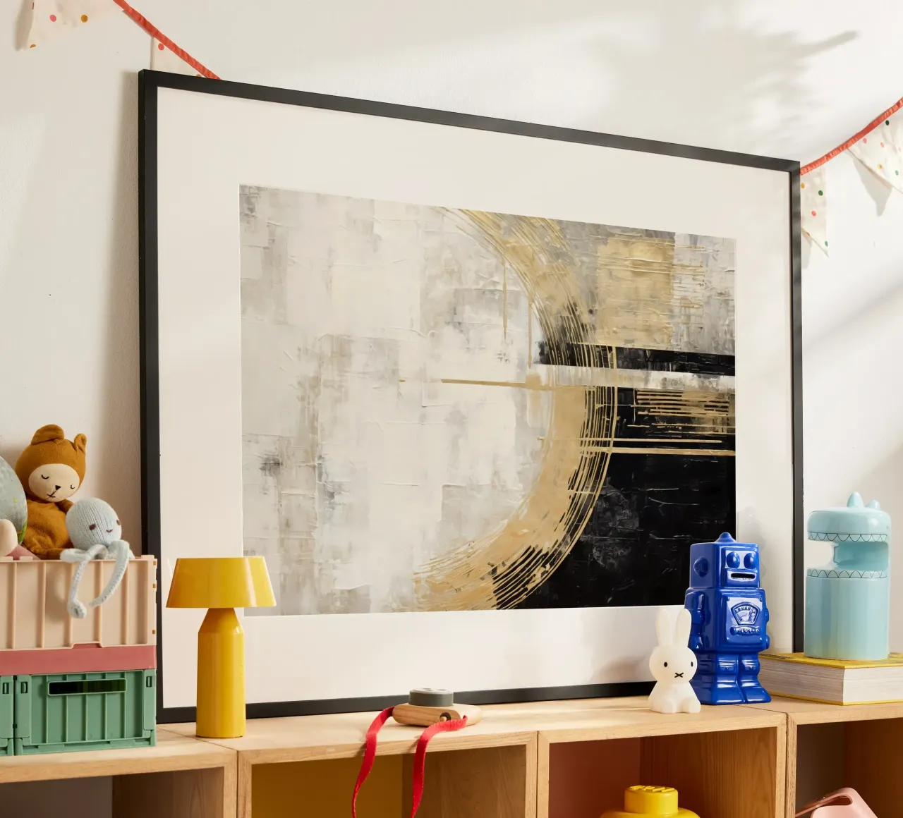 ABSTRAKTE KUNST Echo des Universums poster by Melanie Viola