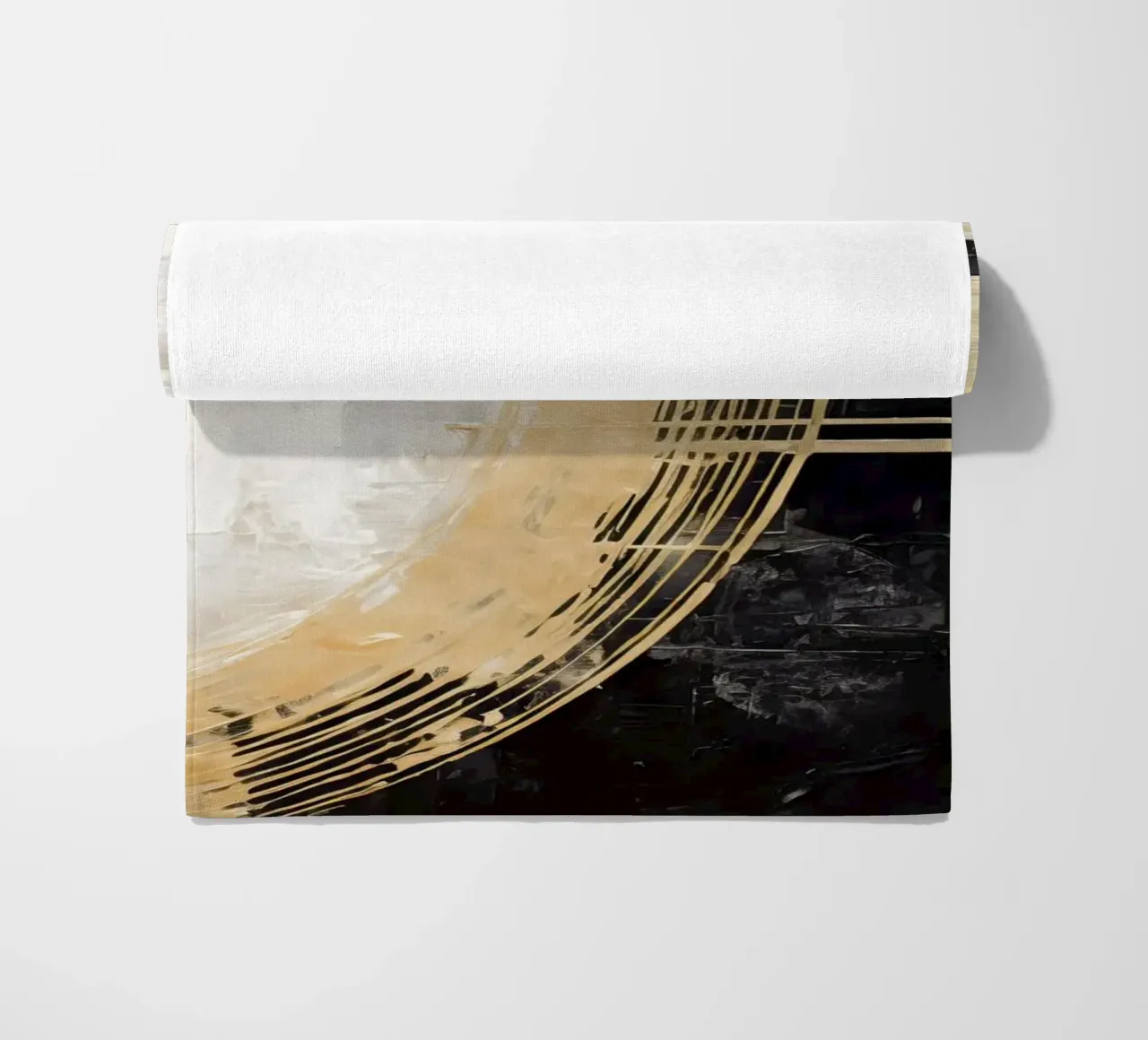 ABSTRAKTE KUNST Echo des Universums beach towel by Melanie Viola