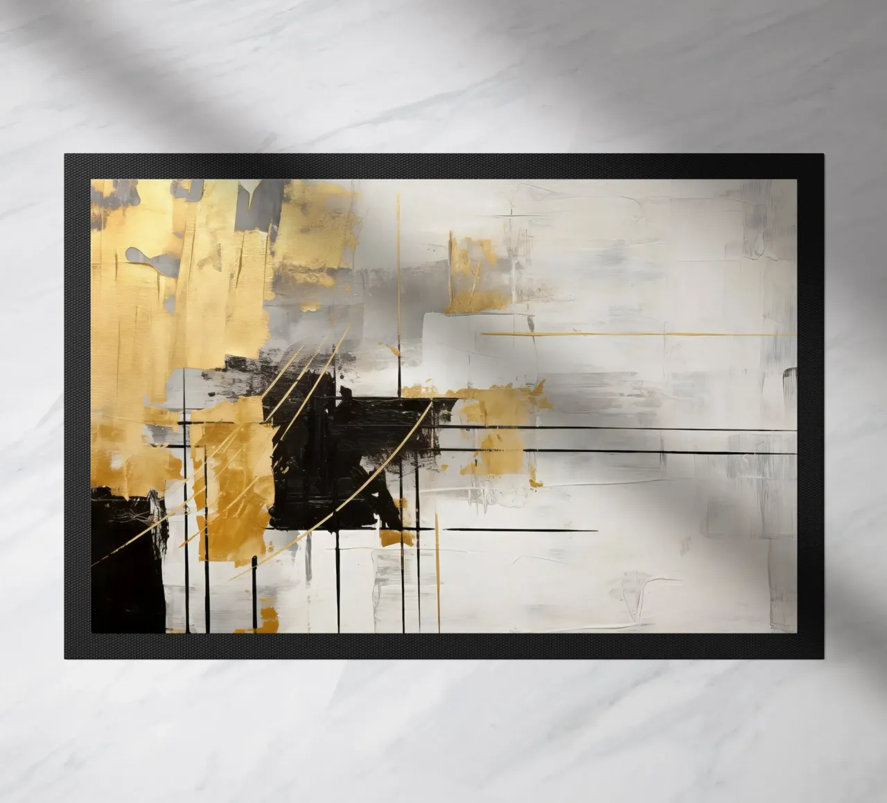 ABSTRACT ART Silenzio dinamico zerbino da Melanie Viola