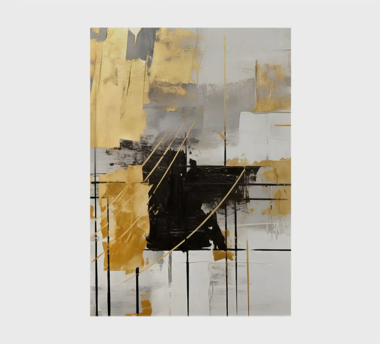 ABSTRACT ART Dynamic silence notebook by Melanie Viola