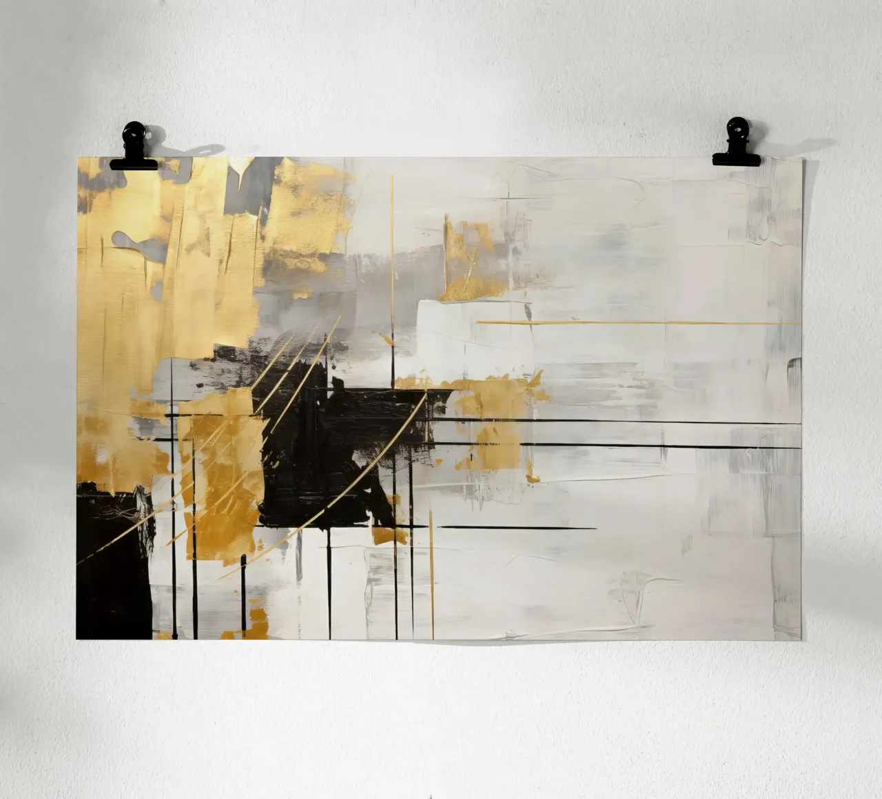 ABSTRACT ART Dynamic silence hahnemühle by Melanie Viola