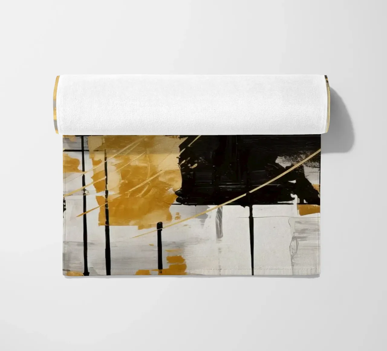 ABSTRACT ART Dynamic silence beach towel by Melanie Viola