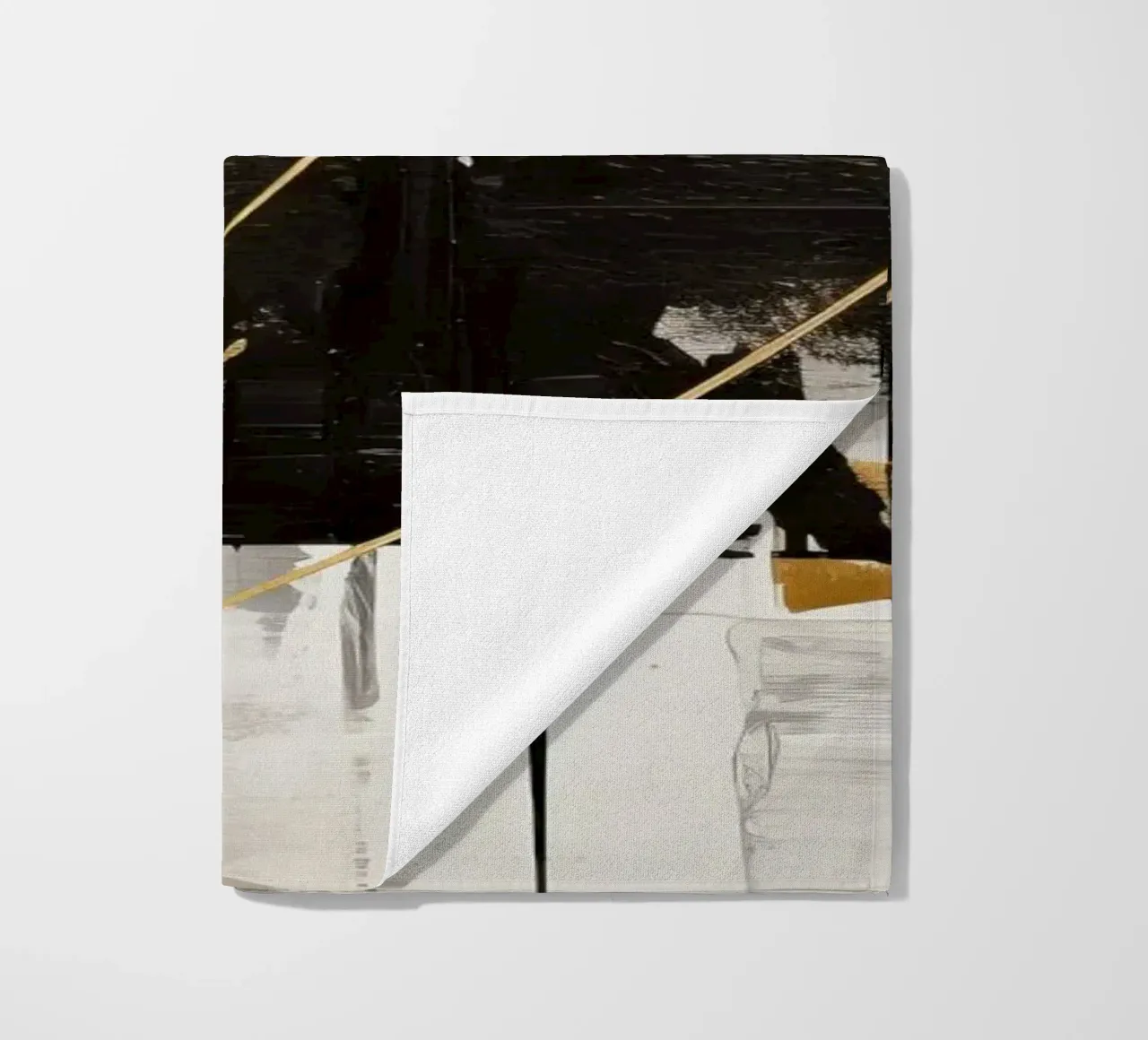 ABSTRACT ART Dynamic silence beach towel by Melanie Viola