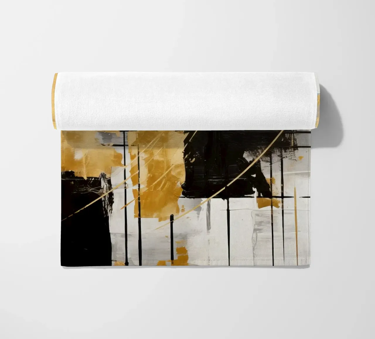 ABSTRACT ART Dynamic silence beach towel by Melanie Viola