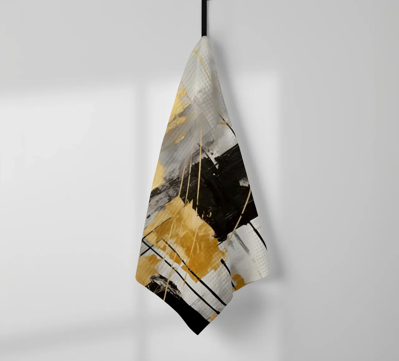 ART ABSTRACTUEL Silence dynamique torchon de Melanie Viola