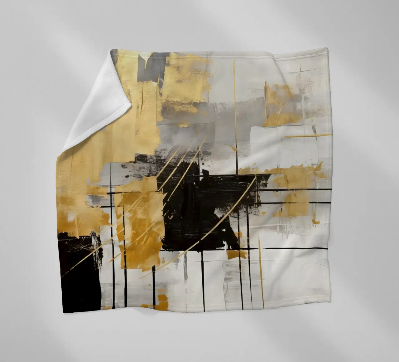 ABSTRACT ART Silenzio dinamico coperta in pile da Melanie Viola