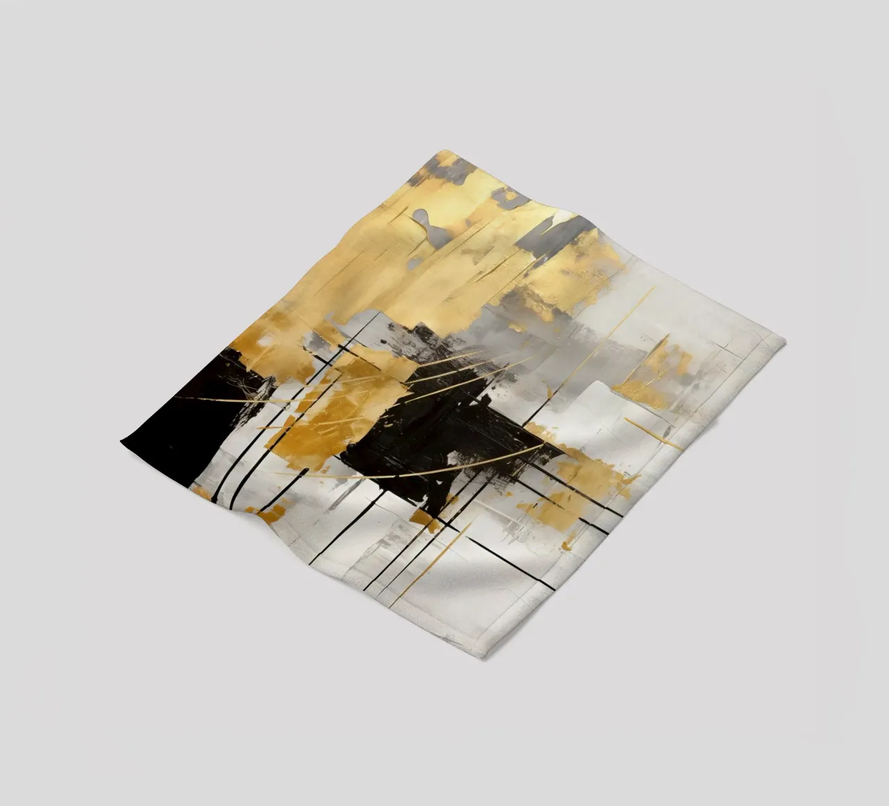 ABSTRACT ART Silenzio dinamico coperta in pile da Melanie Viola